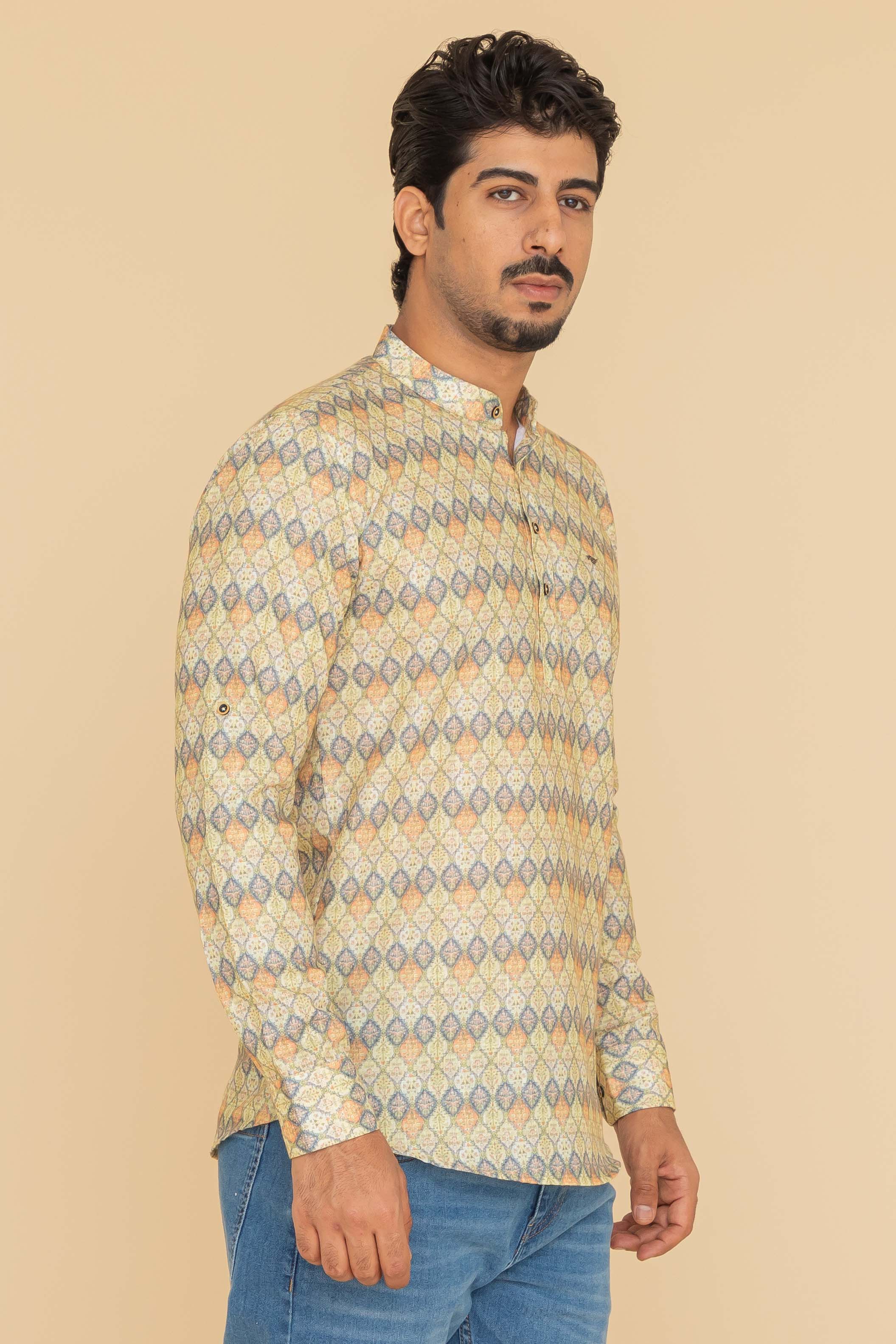 MLS SHORT KURTA FULL SLEEVES