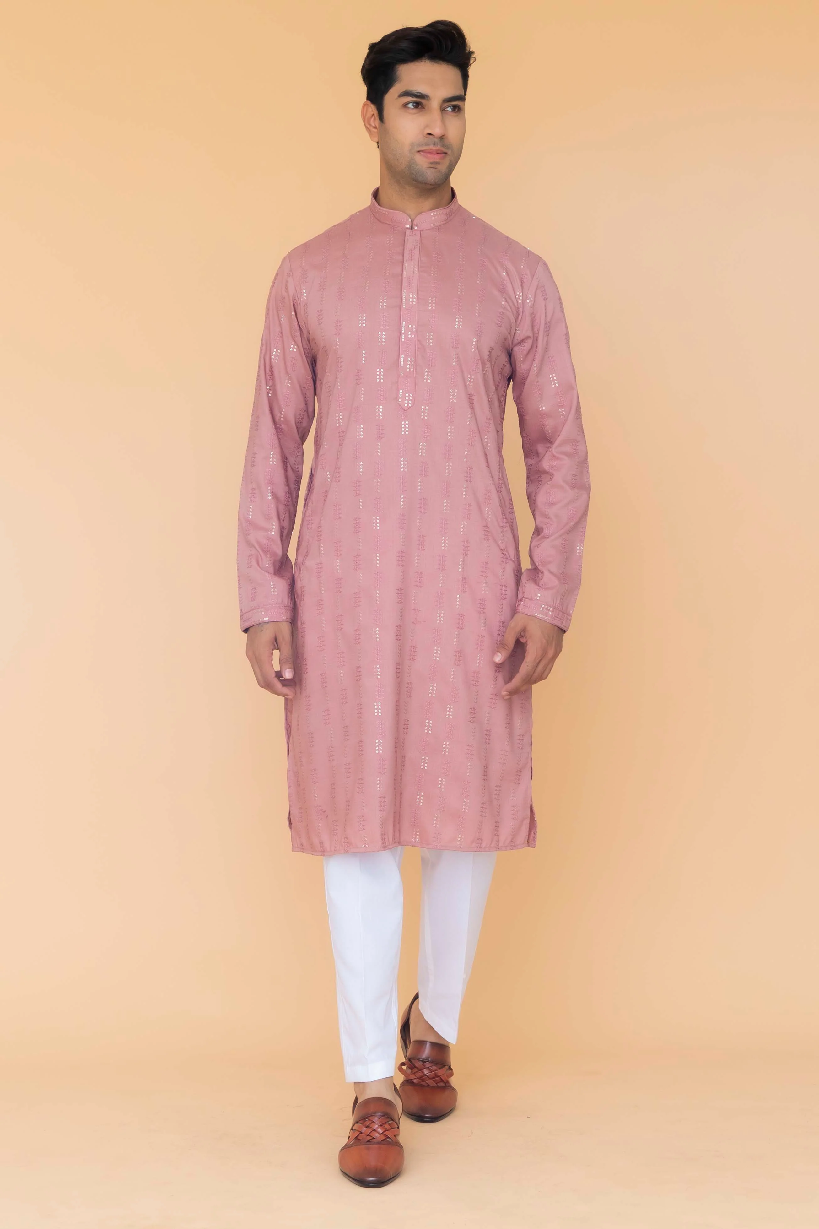 MLS EMBROIDERED KURTA PAJAMA