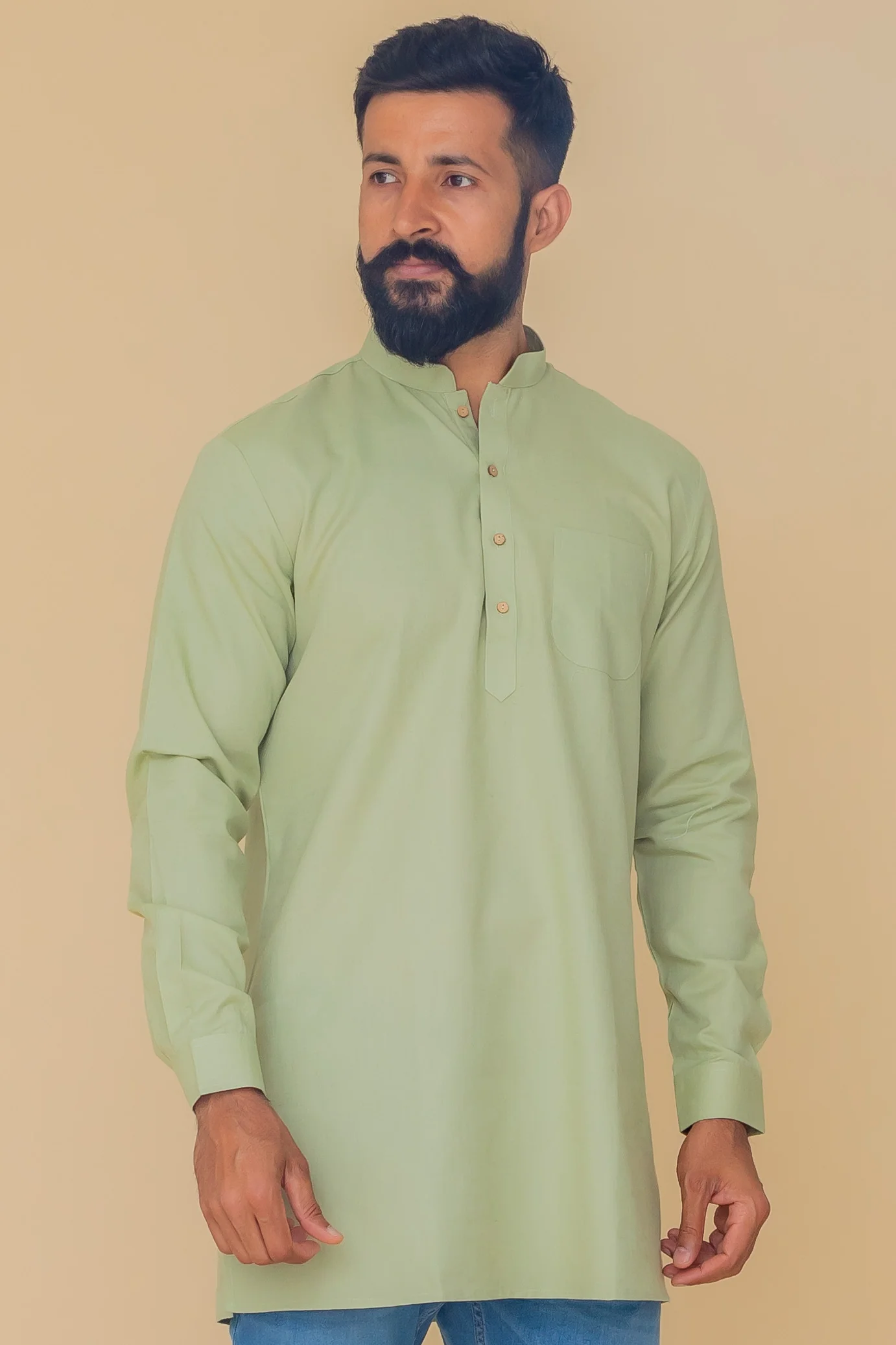 MLS COTTON KURTA ( MID LENGTH)