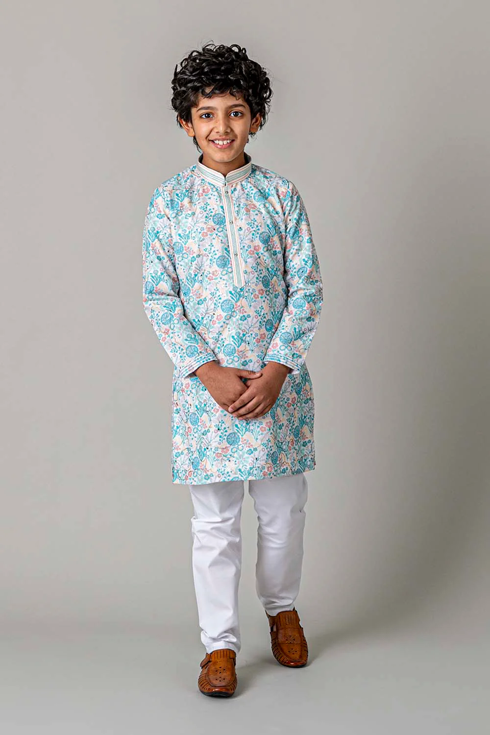 MLS KIDS EMBROIDERED KURTA PAJAMA