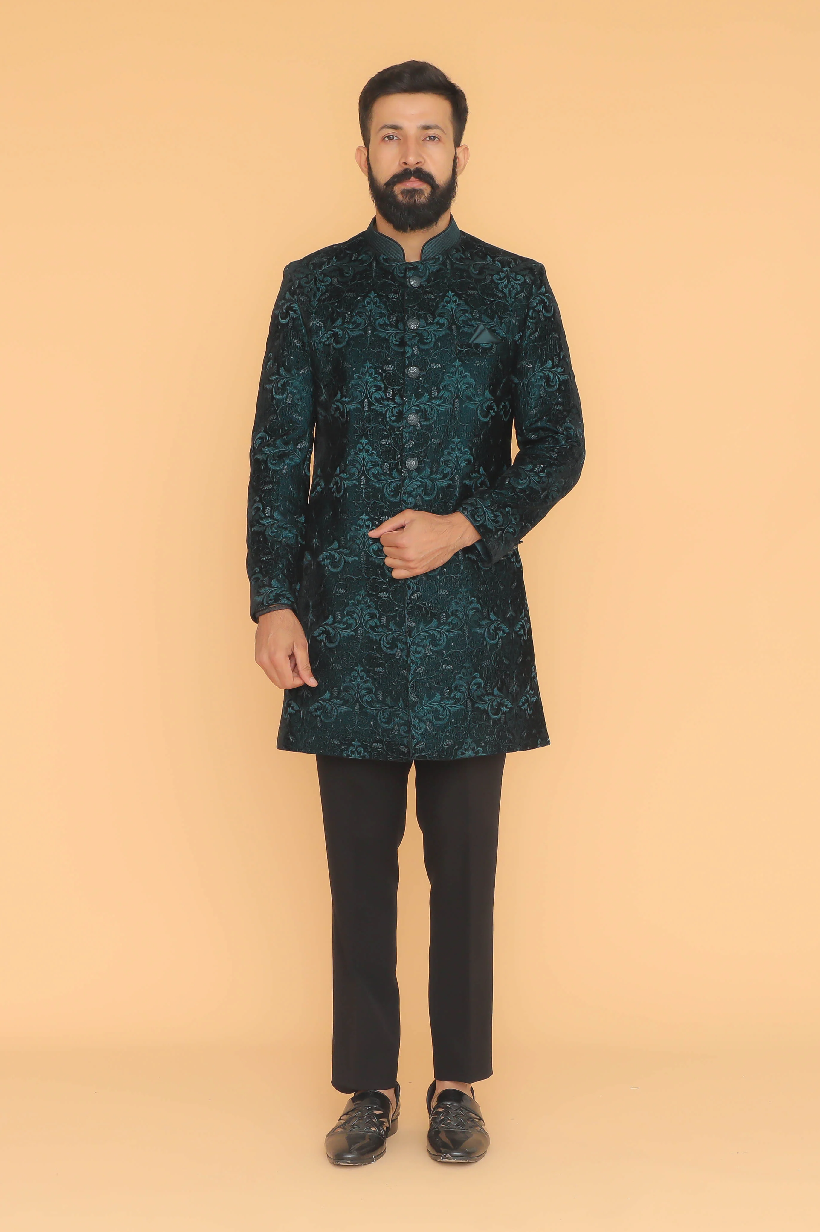 MLS VELVET INDO WESTERN 2 PCS