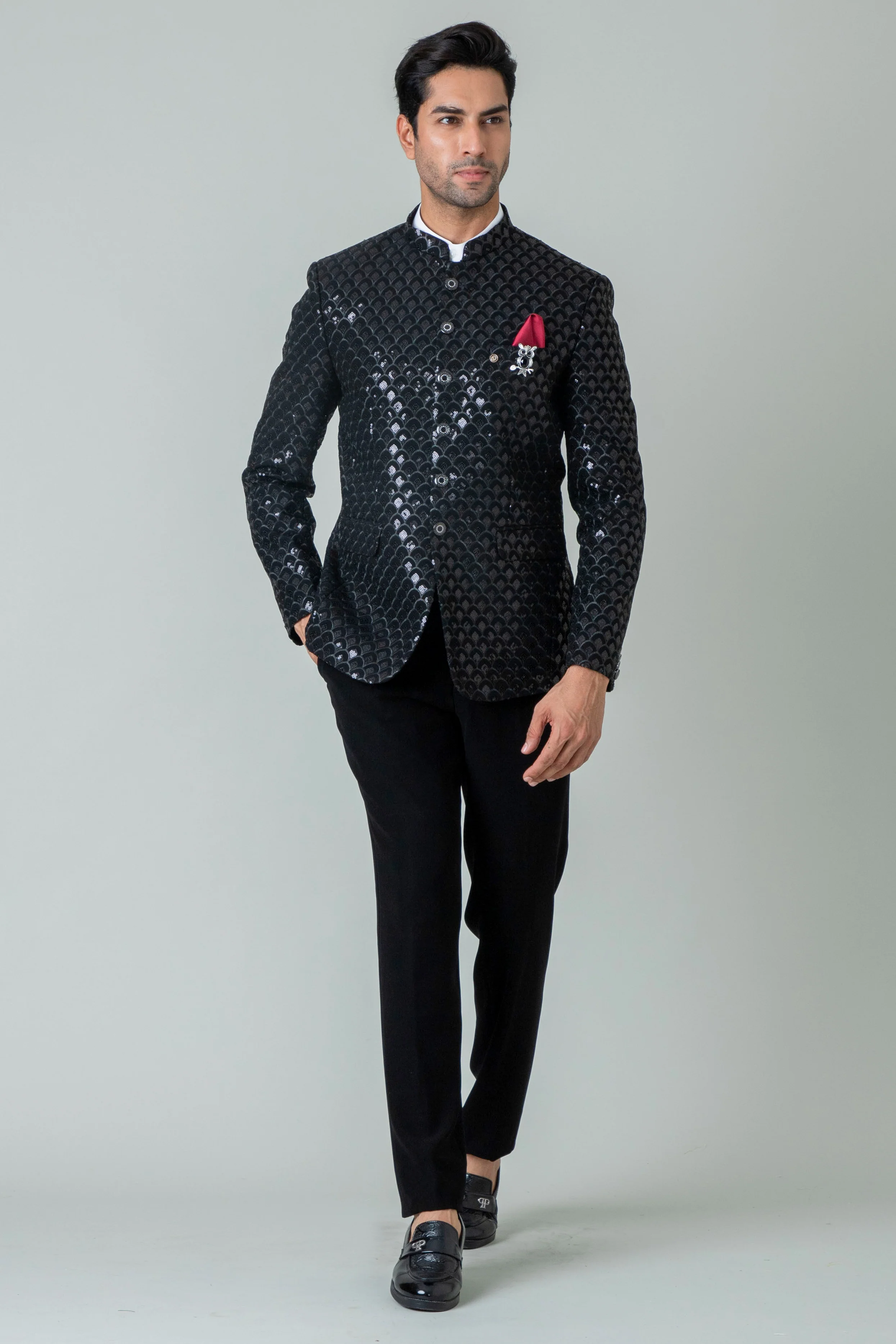 MLS EMBROIDERED JODHPURI SUIT