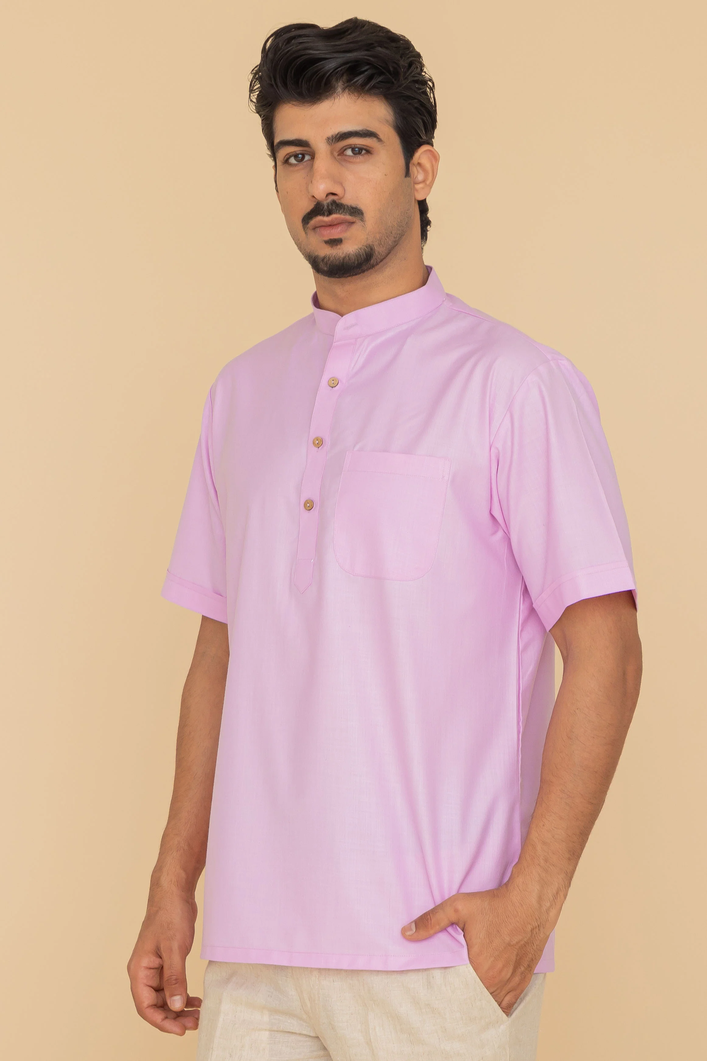 MLS SHORT KURTA HALF SLEEVES