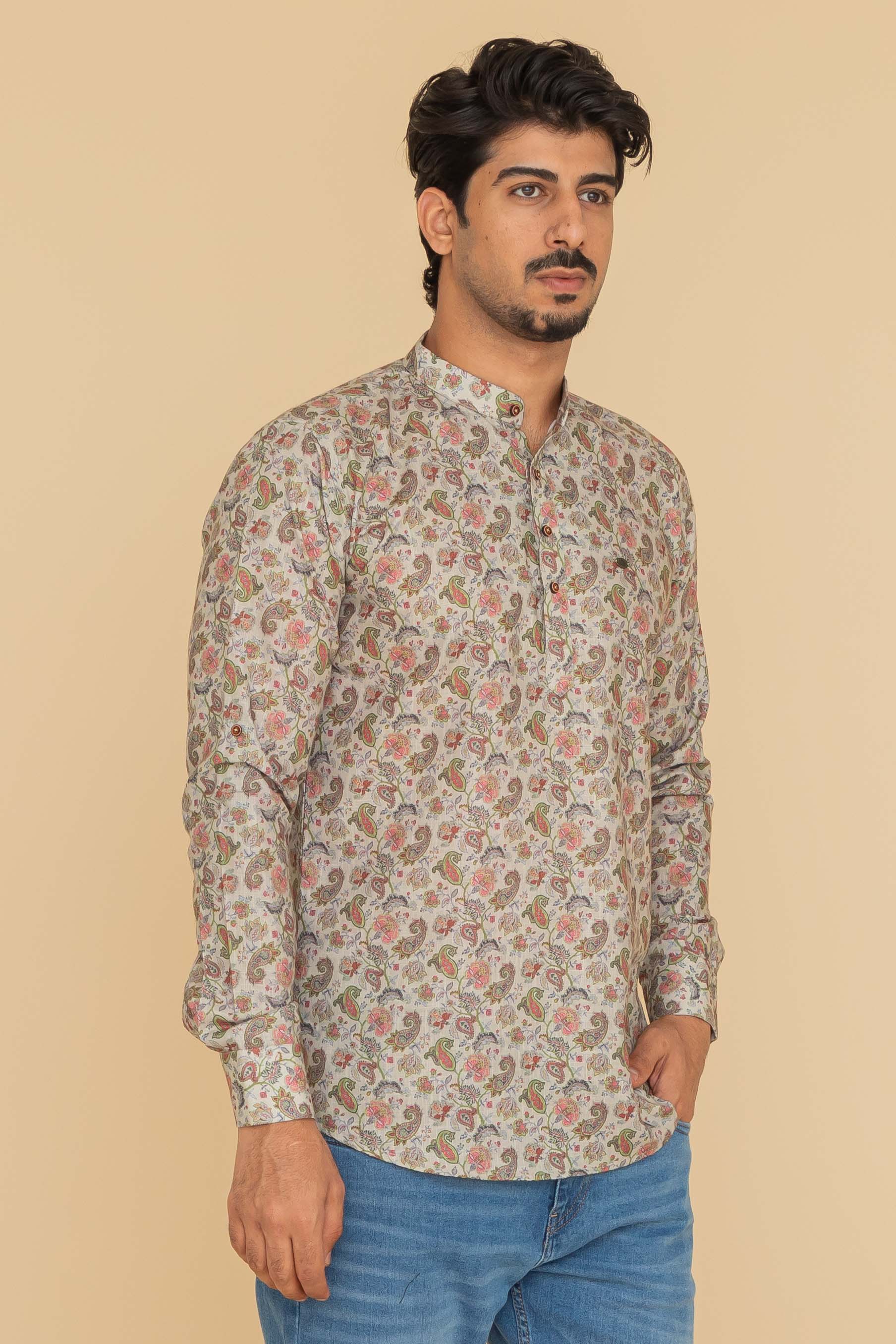 MLS SHORT KURTA FULL SLEEVES