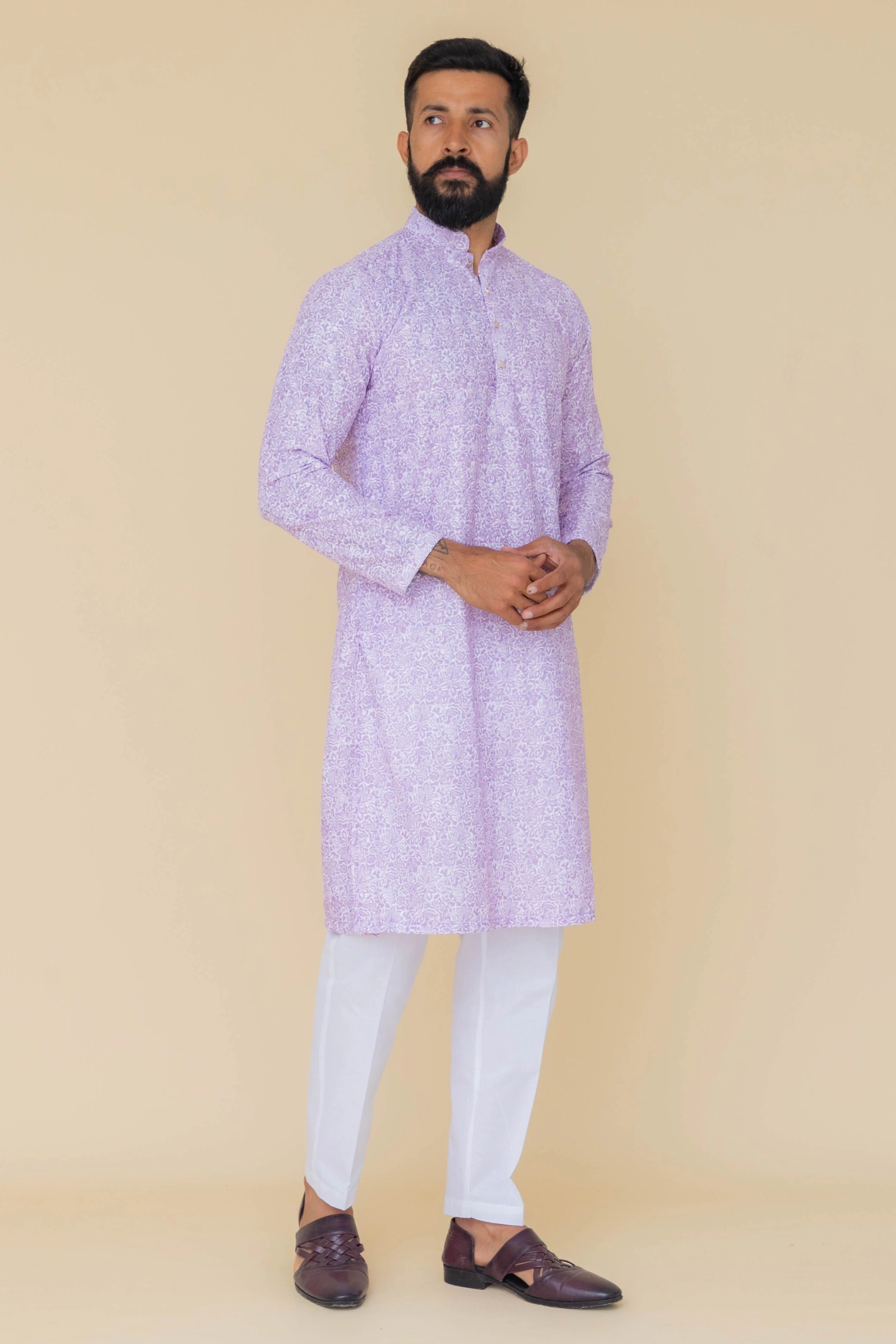 MLS PRINTED KURTA PAJAMA