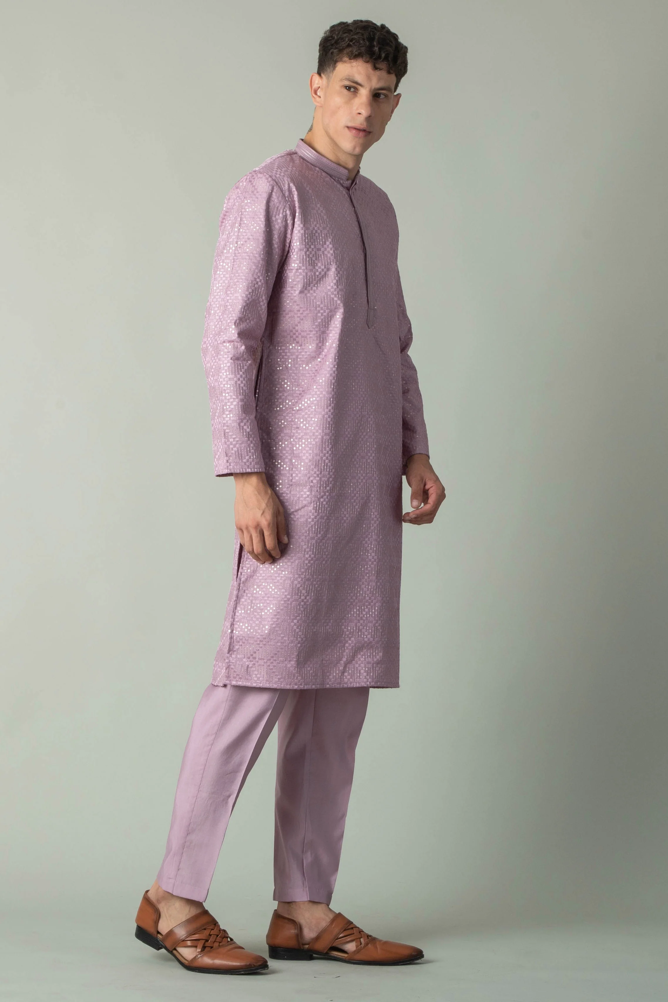 MLS EMBROIDERED KURTA PAJAMA