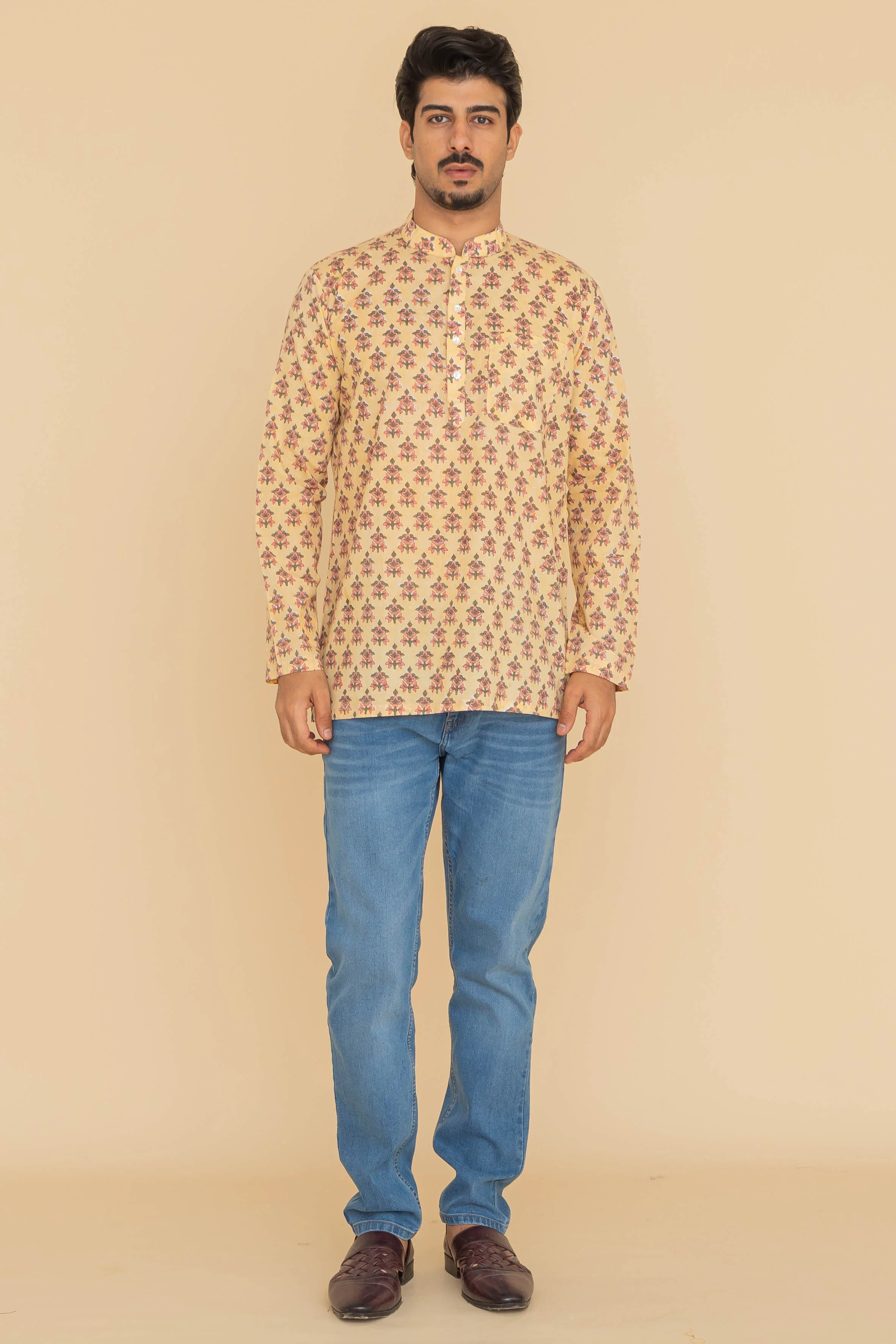 MLS SHORT KURTA FULL SLEEVES