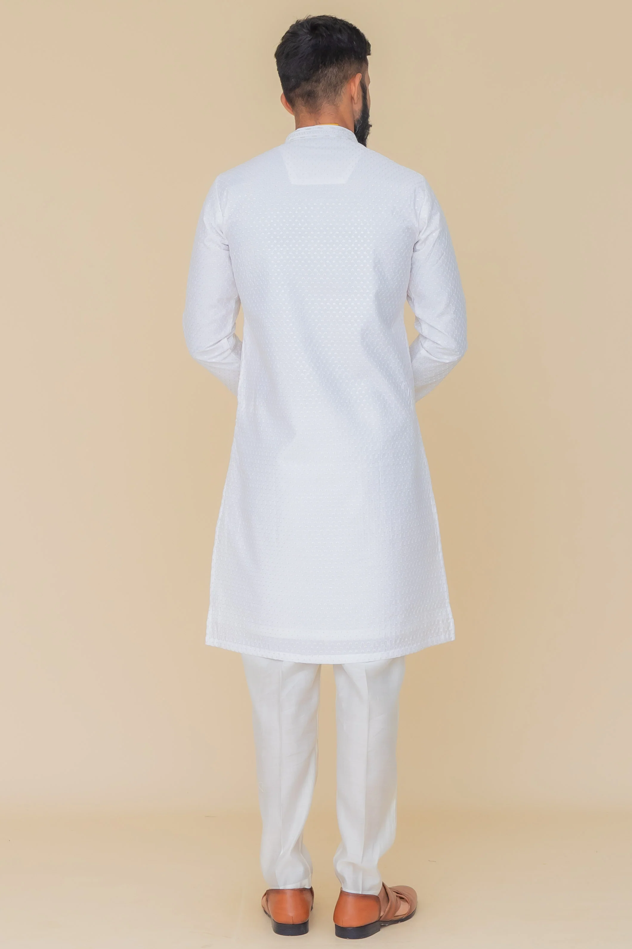 MLS EMBROIDERED KURTA PAJAMA