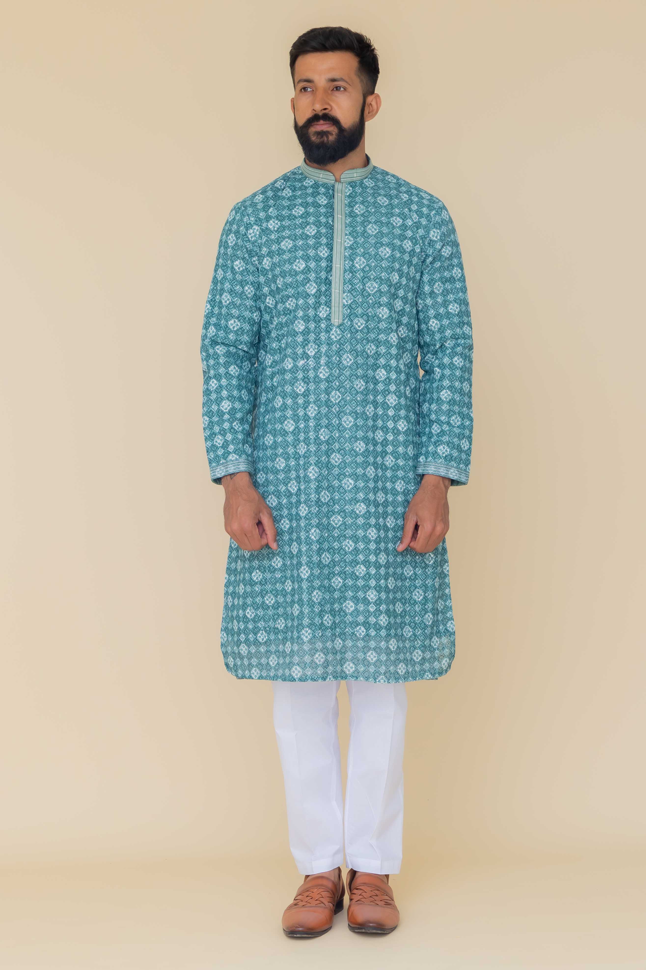 MLS PRINTED KURTA PAJAMA