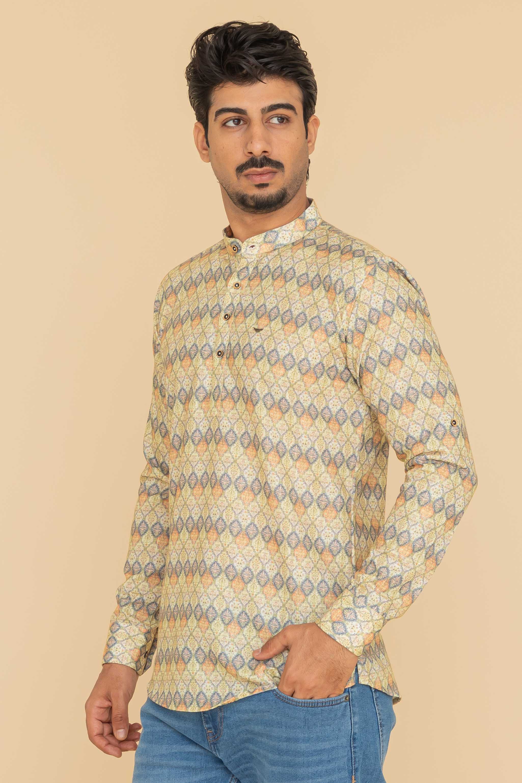 MLS SHORT KURTA FULL SLEEVES