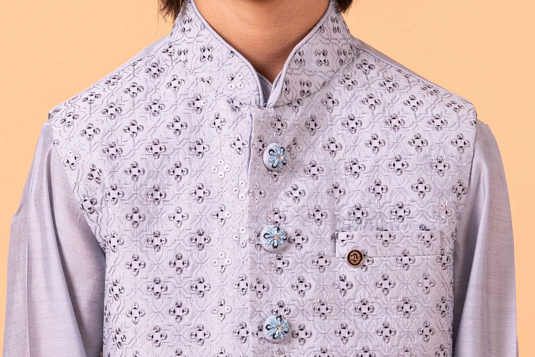 MLS KIDS KURTA JACKET SET