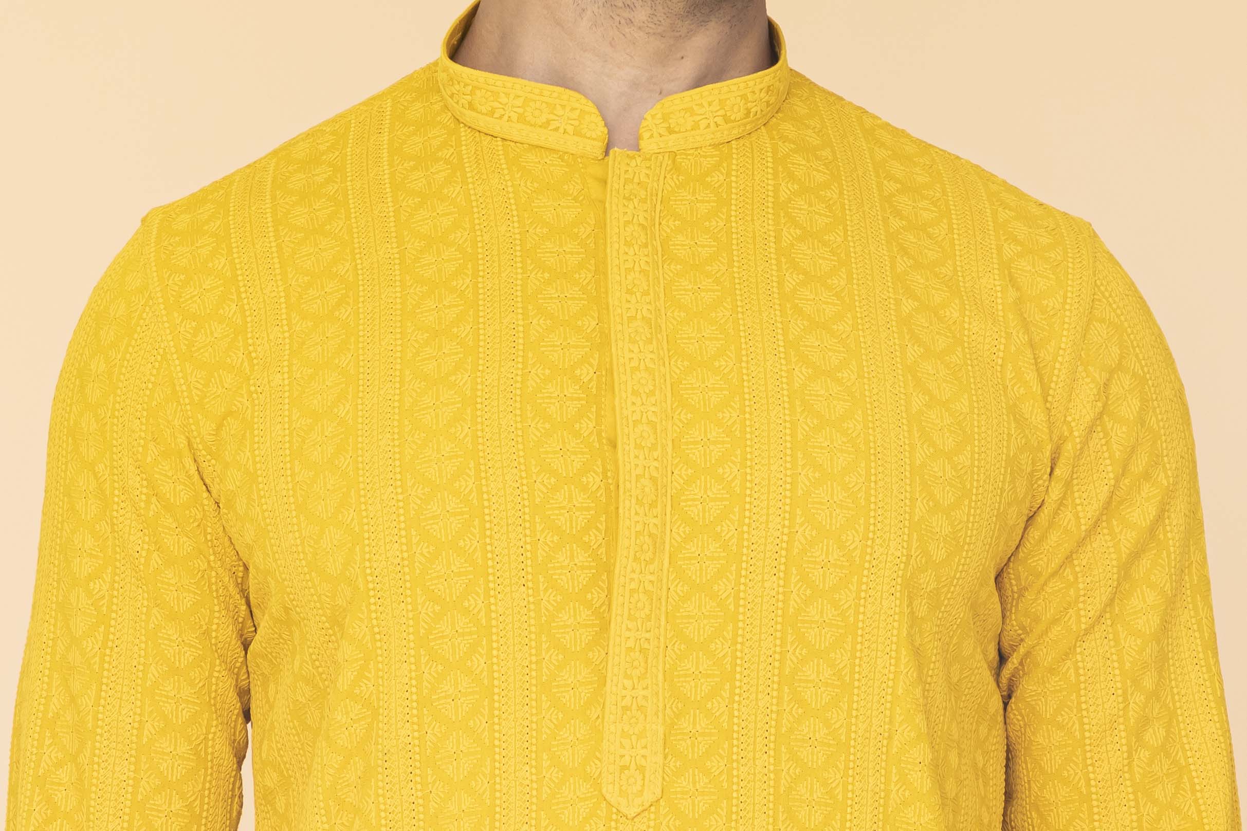 MLS CHIKANKARI KURTA PAJAMA