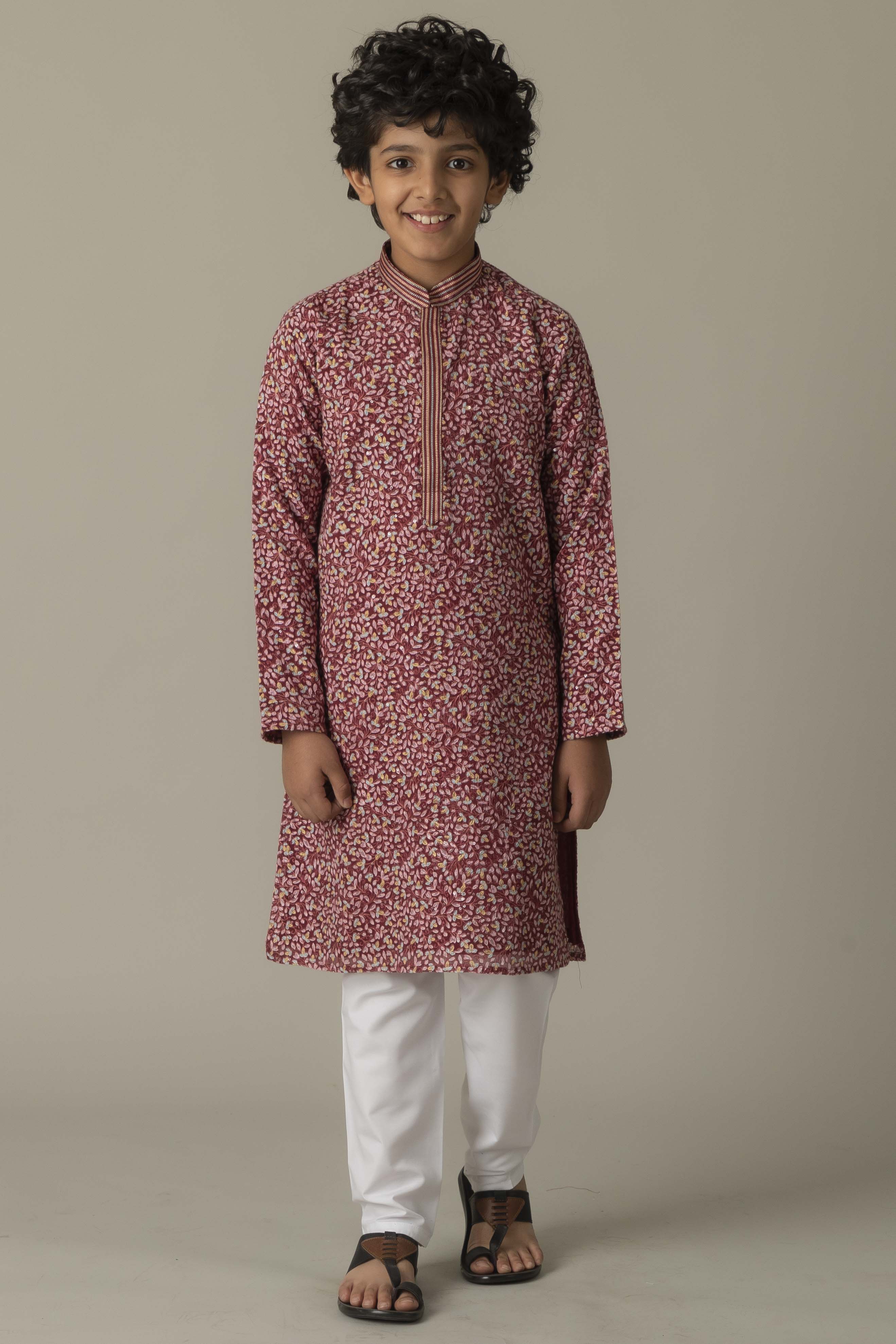 MLS KIDS PRINTED KURTA PAJAMA