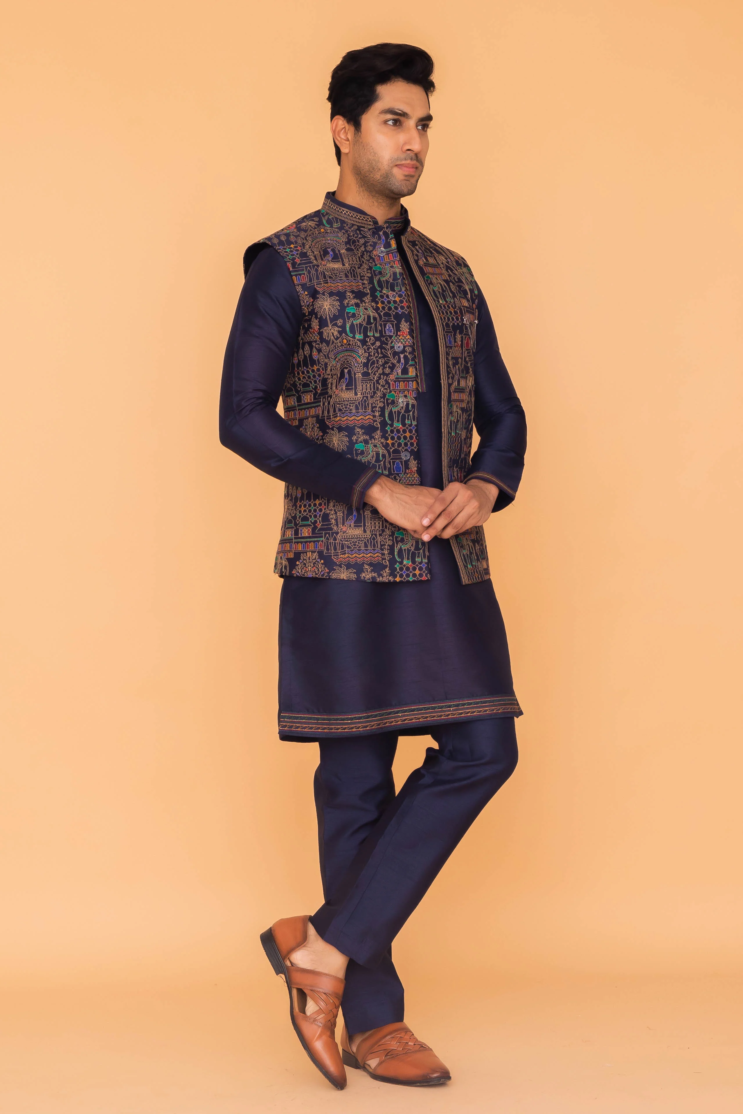 MLS KURTA JAWAHAR SET