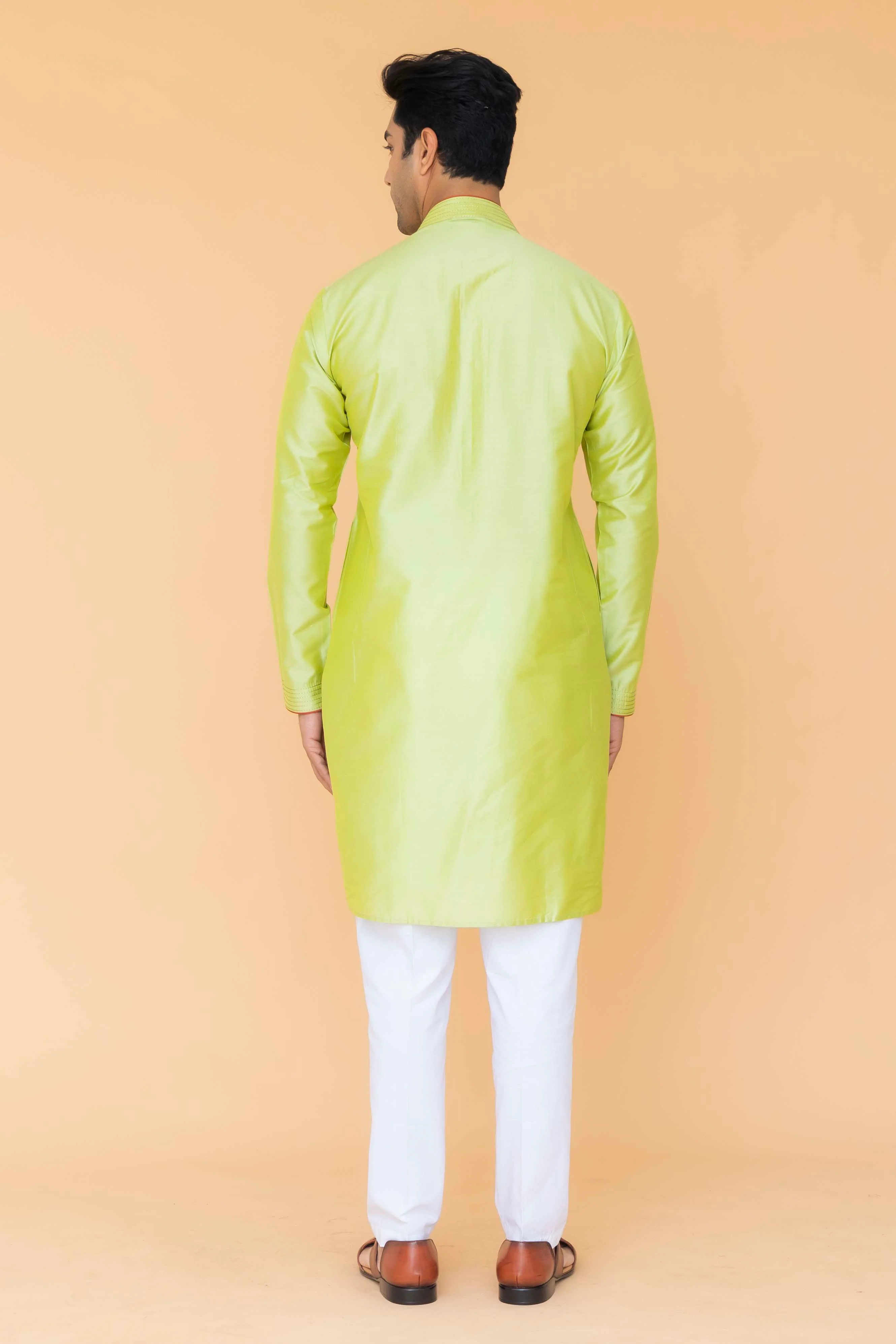MLS EMBROIDERED KURTA PAJAMA