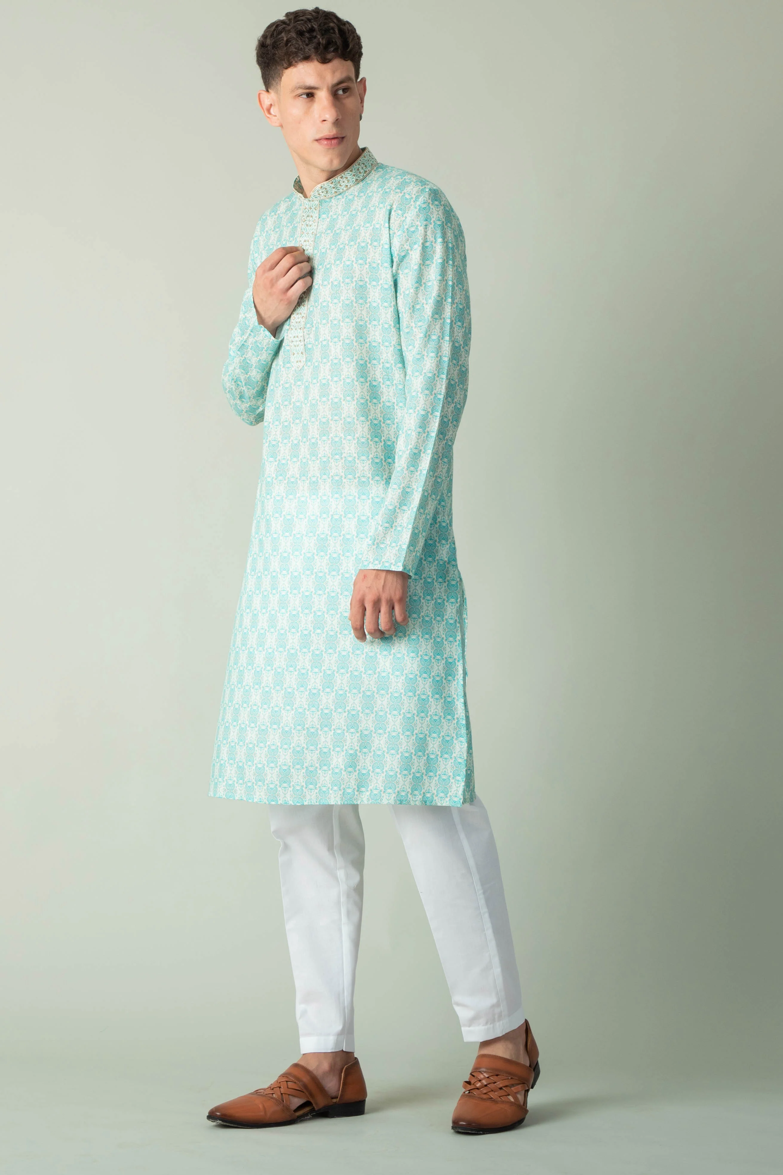 MLS PRINTED KURTA PAJAMA