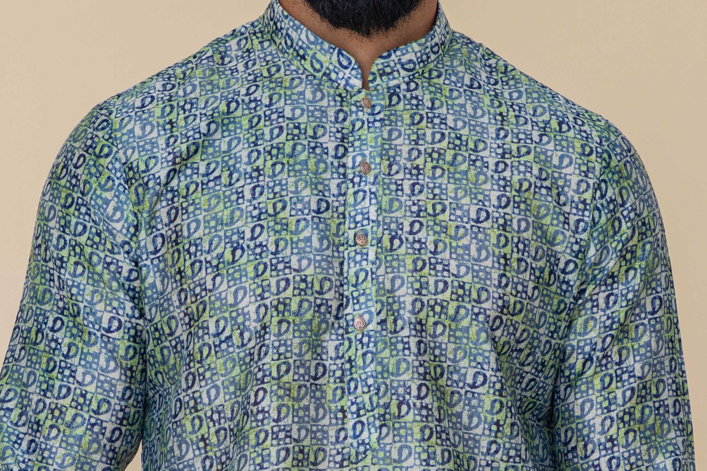 MLS PRINTED KURTA PAJAMA