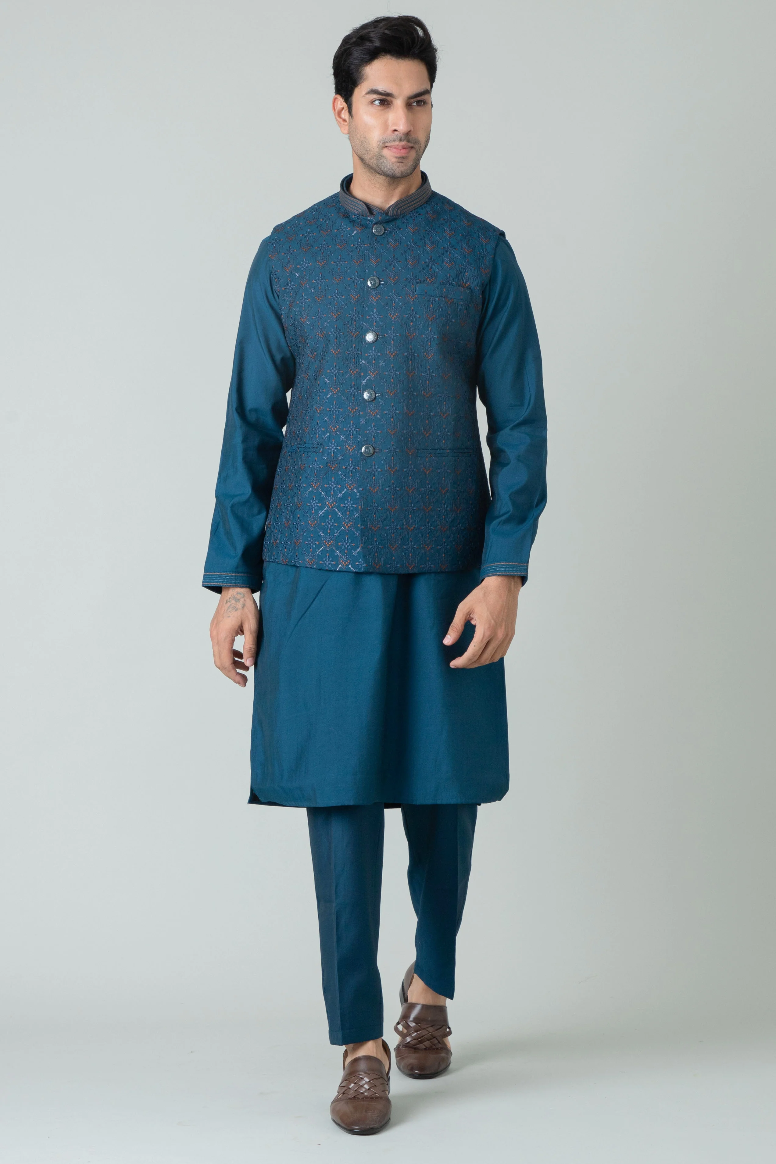 MLS KURTA JAWAHAR SET