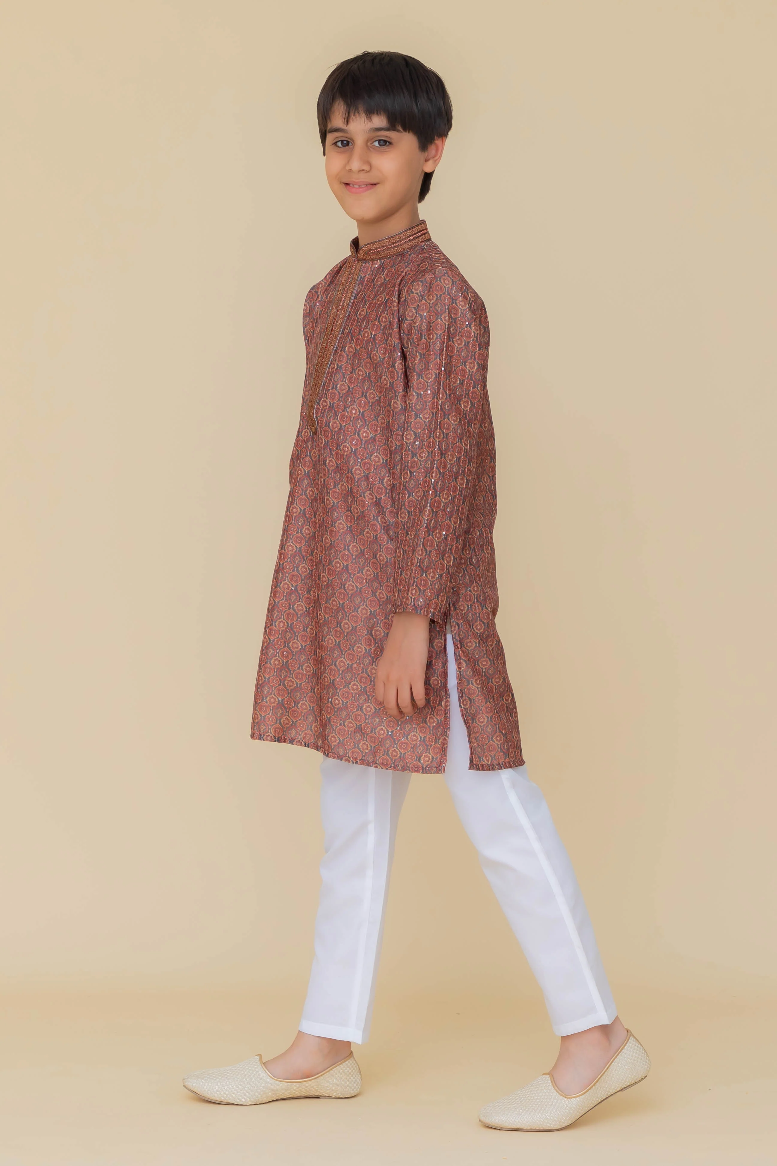 MLS KIDS PRINTED KURTA PAJAMA