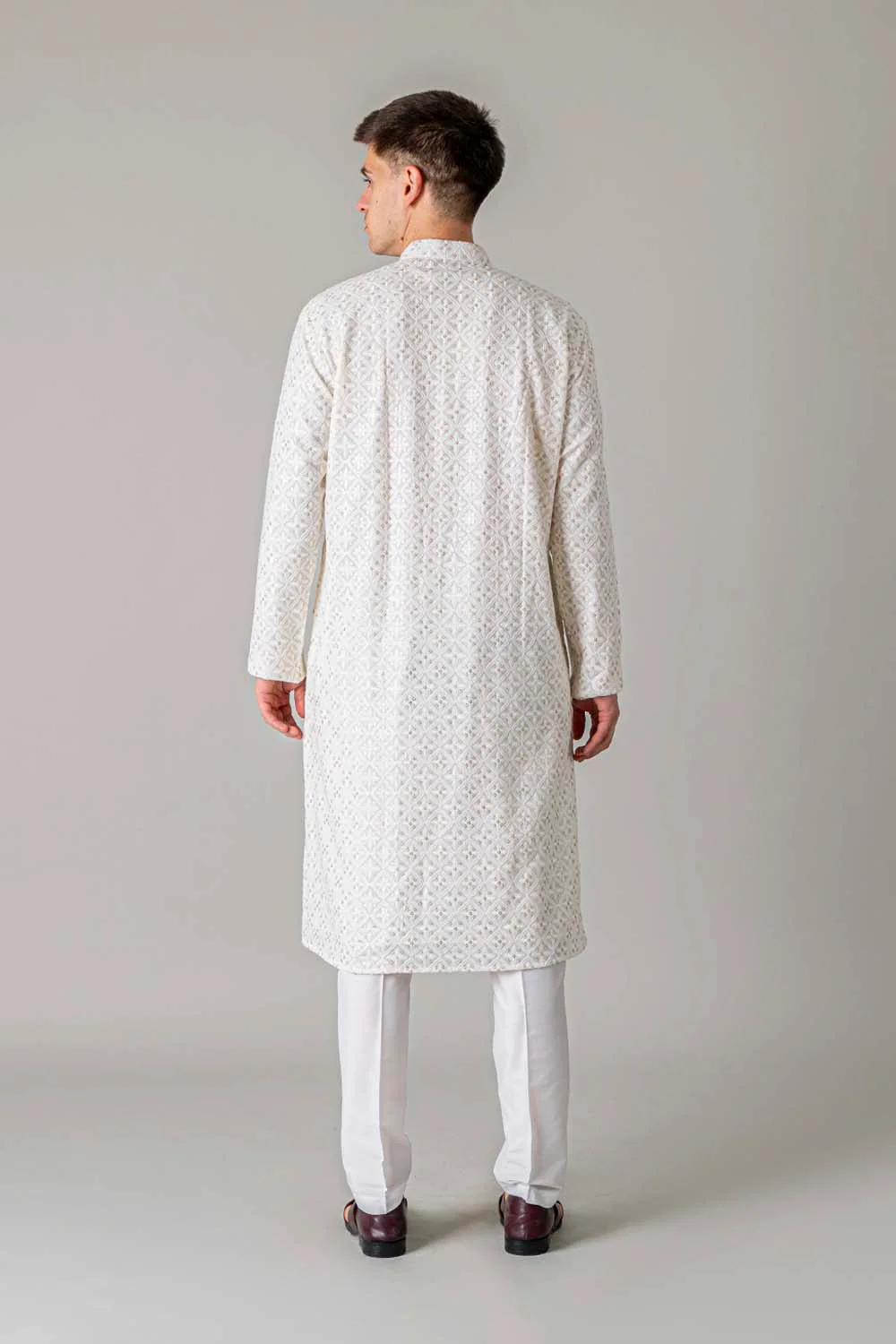 MLS EMBROIDERED KURTA PAJAMA