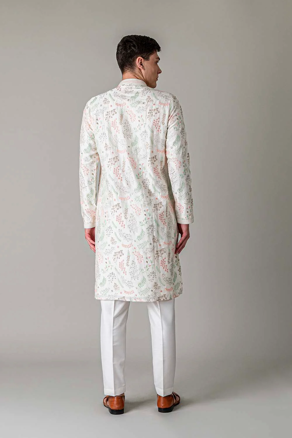 MLS EMBROIDERED KURTA PAJAMA
