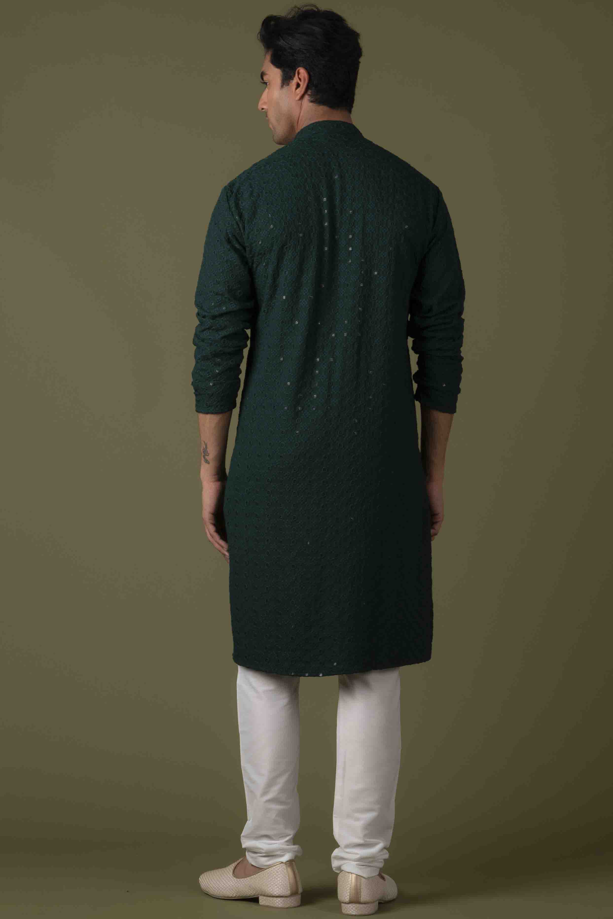 MLS CHIKANKARI KURTA PAJAMA