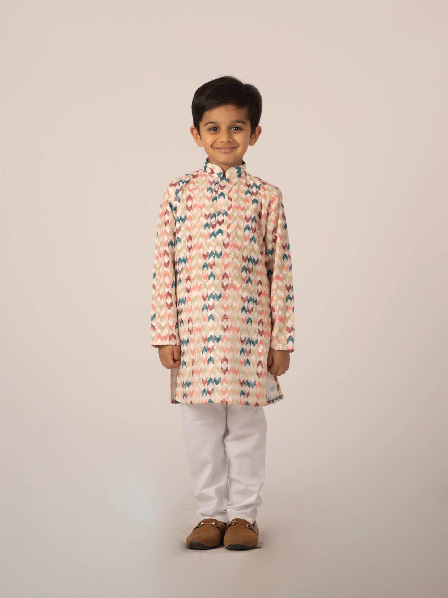 MLS PRINTED KIDS KURTA PAJAMA
