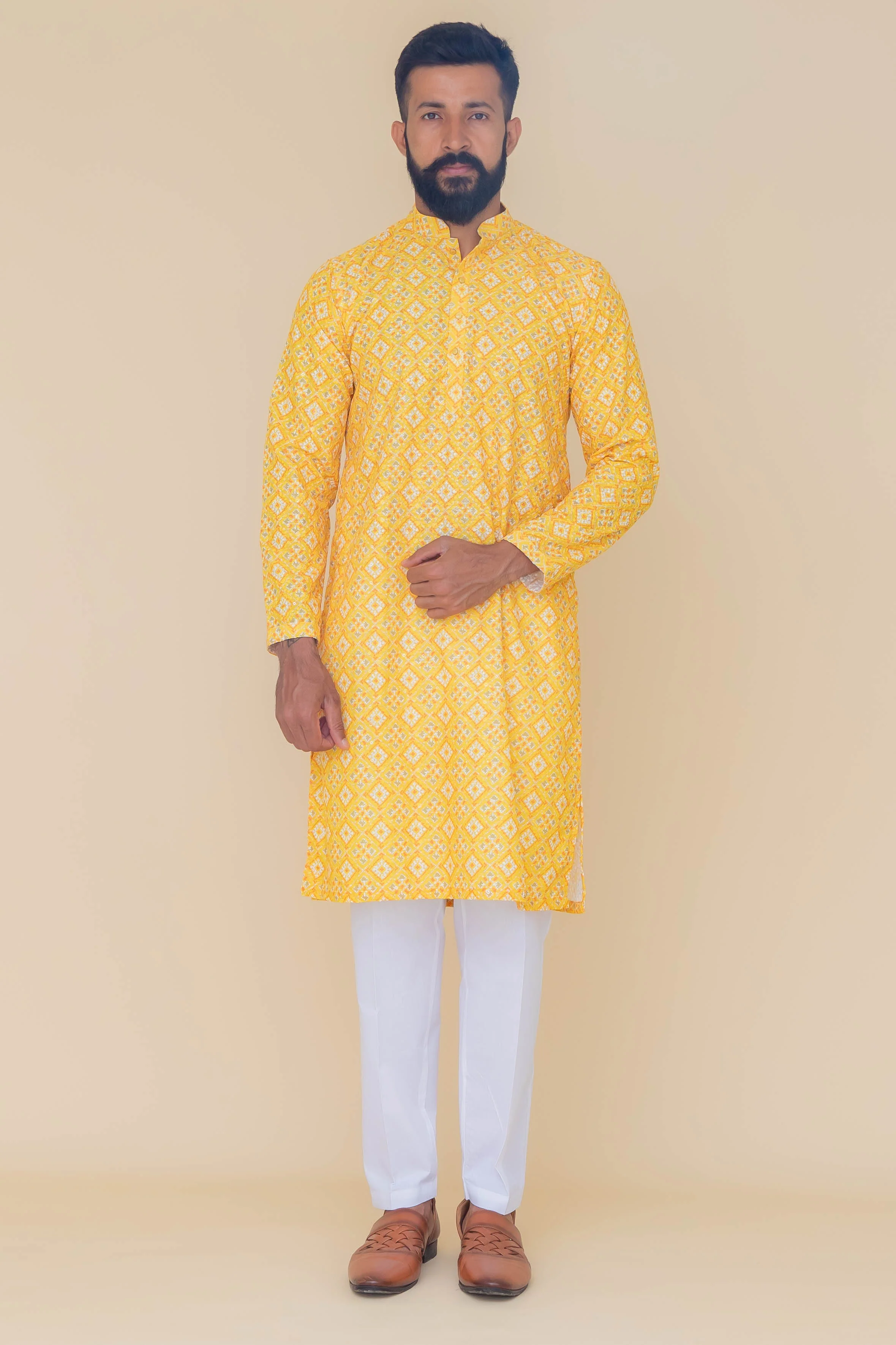 MLS PRINTED KURTA PAJAMA