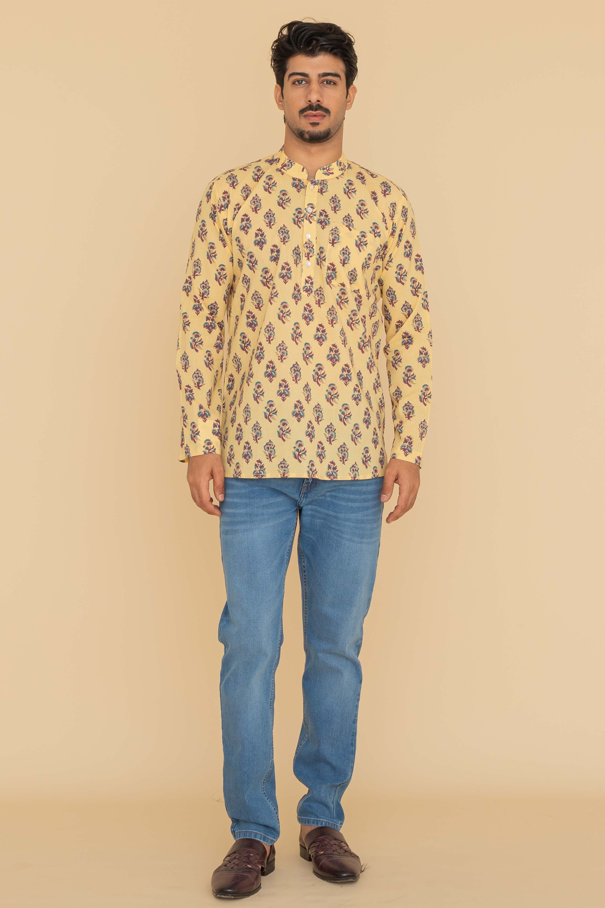 MLS SHORT KURTA FULL SLEEVES