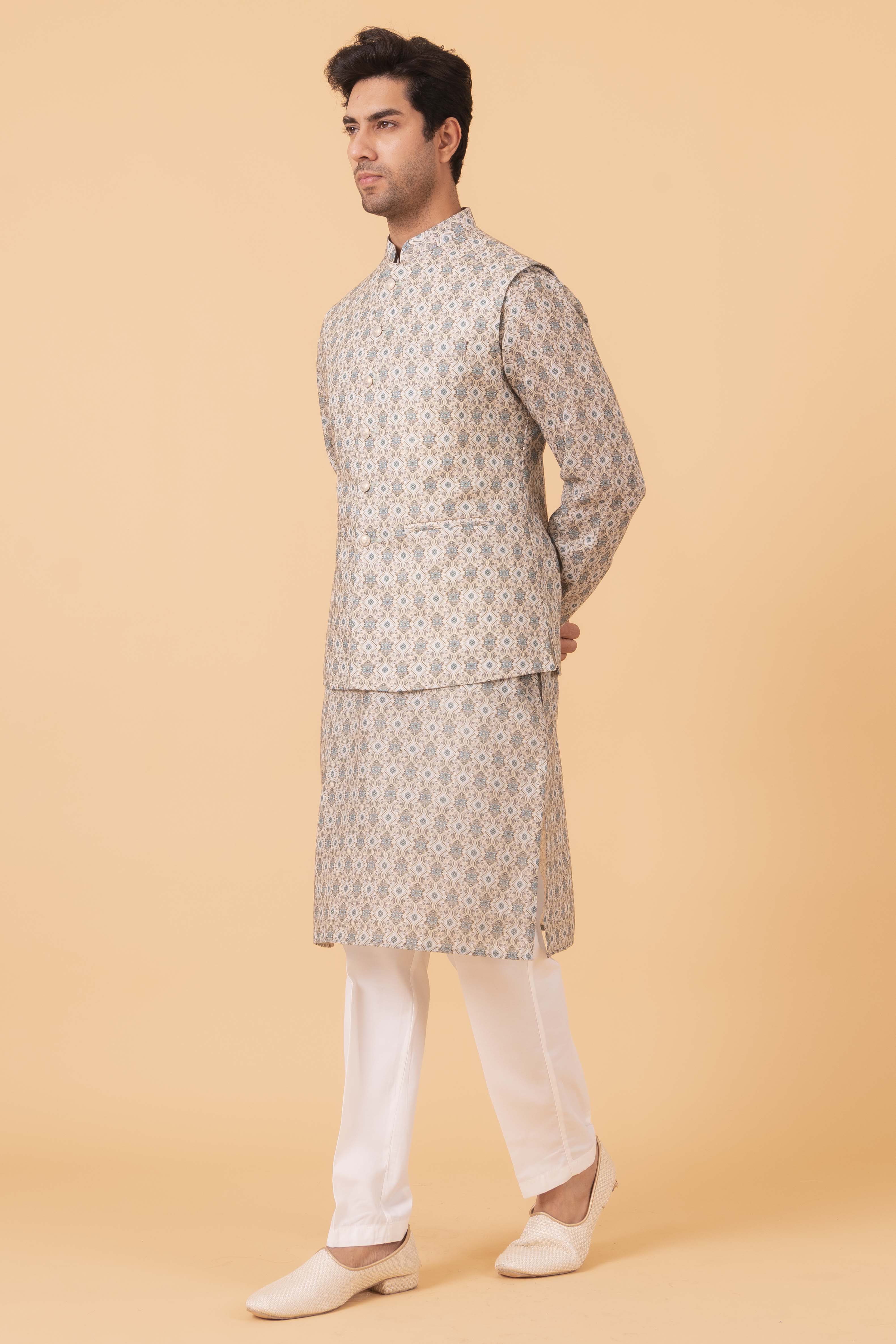 MLS KURTA JAWAHAR SET