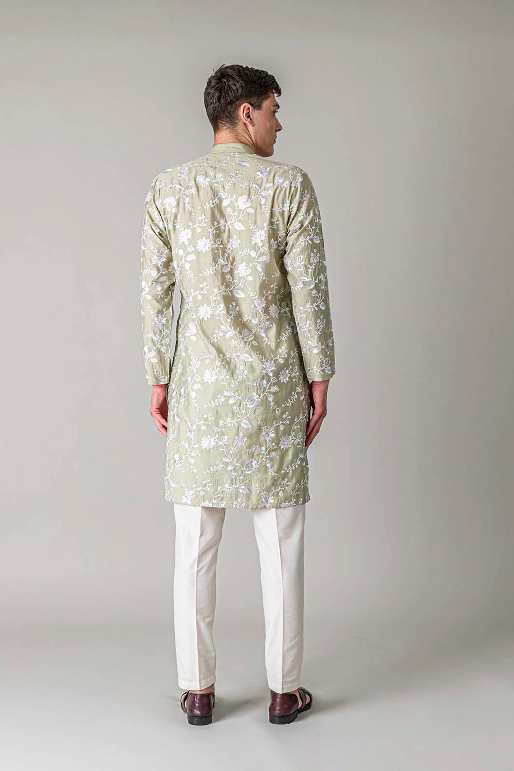 MLS EMBROIDERED KURTA PAJAMA