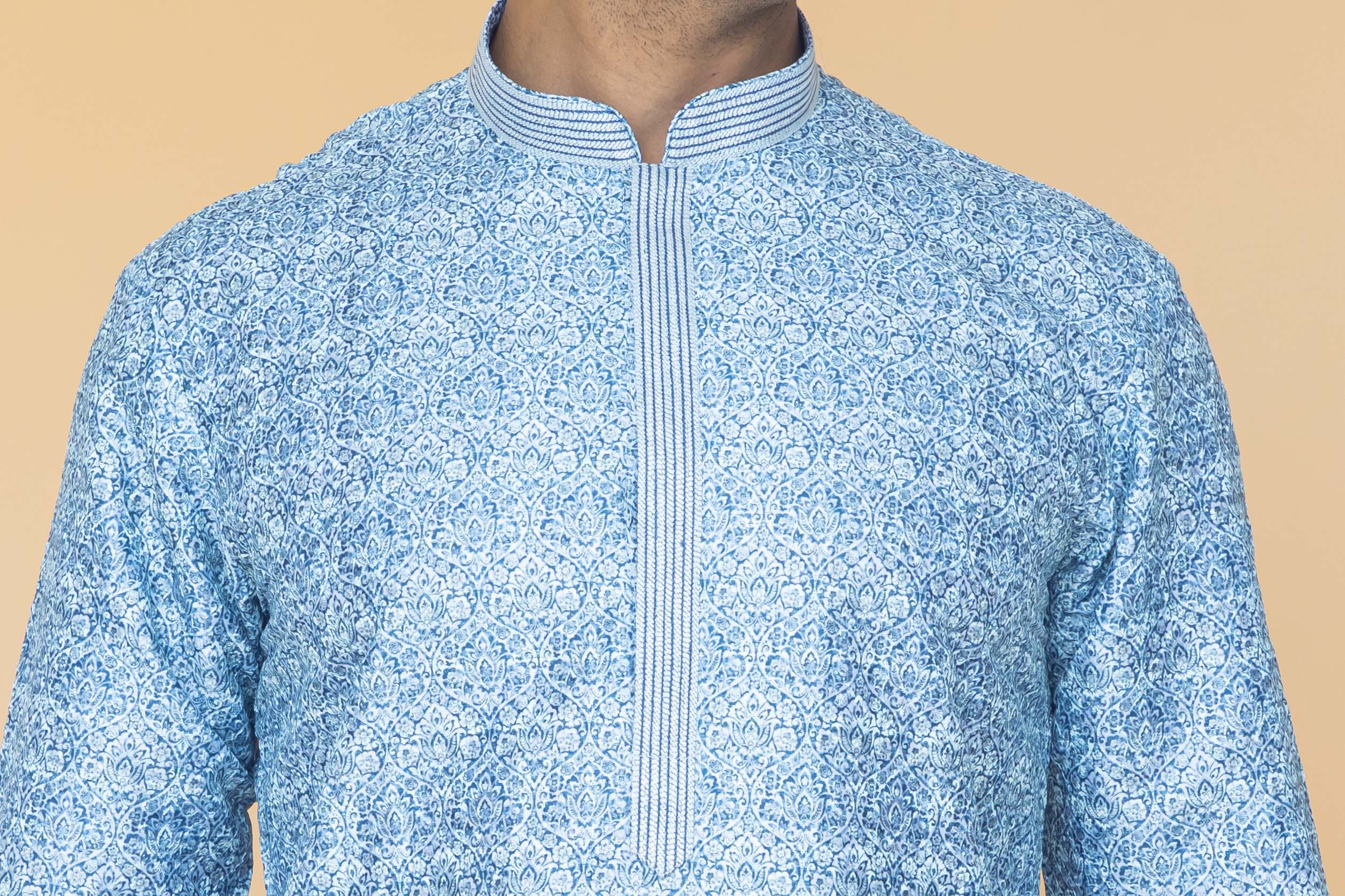 MLS EMBROIDERED KURTA PAJAMA