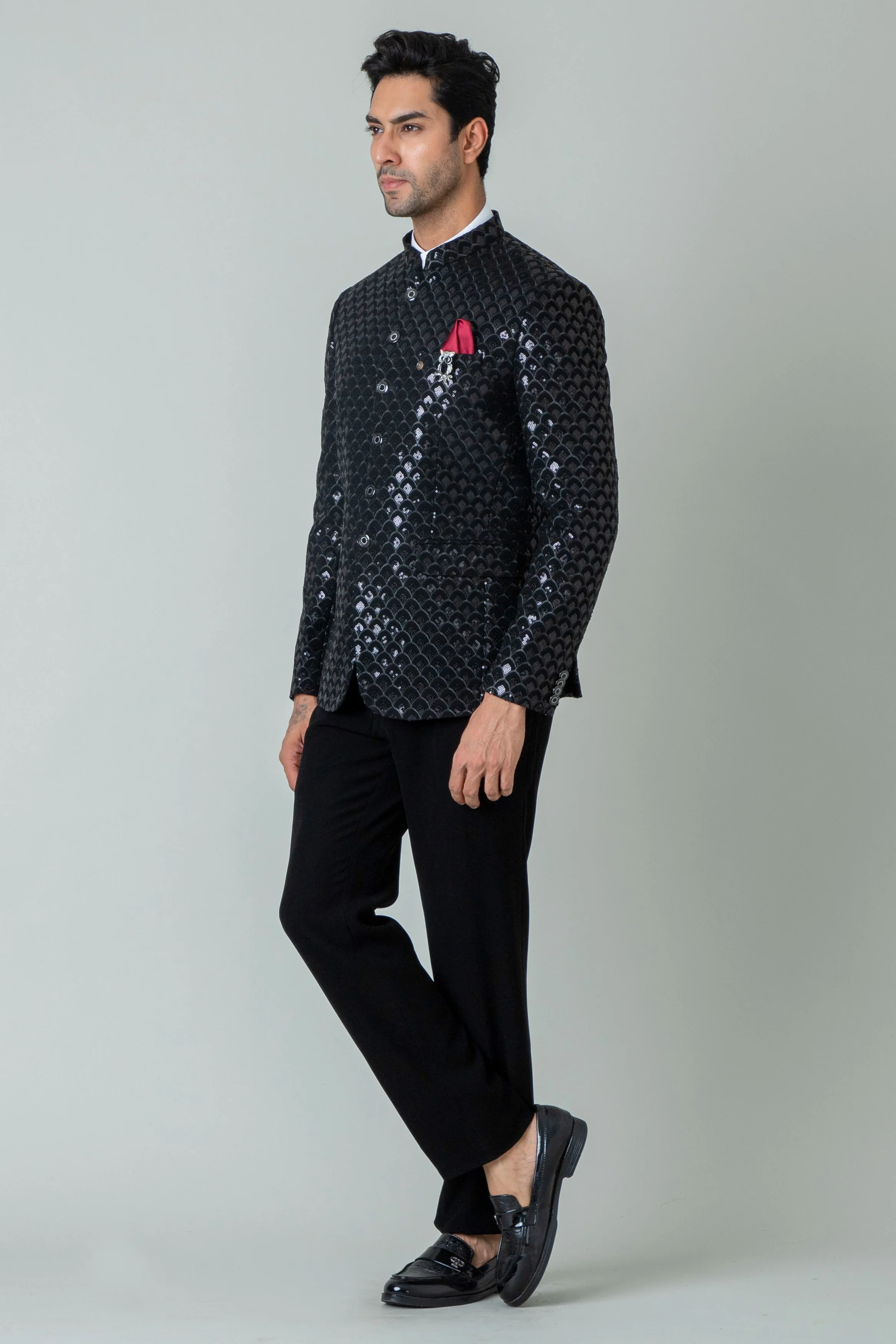 MLS EMBROIDERED JODHPURI SUIT