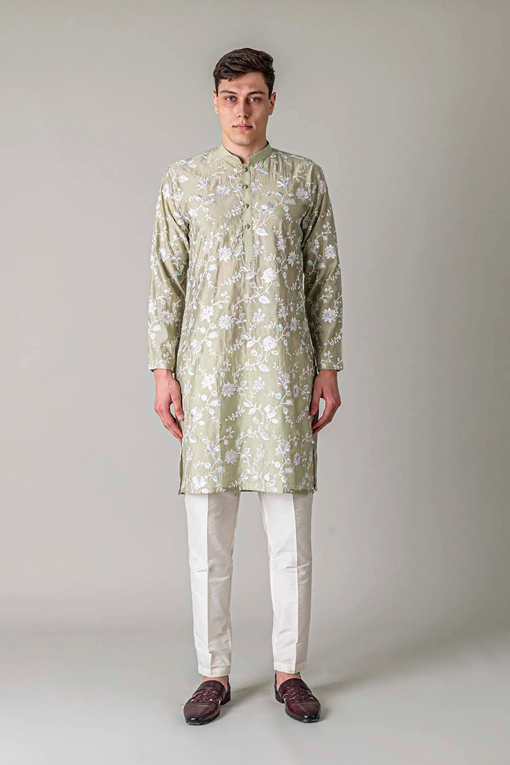 MLS EMBROIDERED KURTA PAJAMA