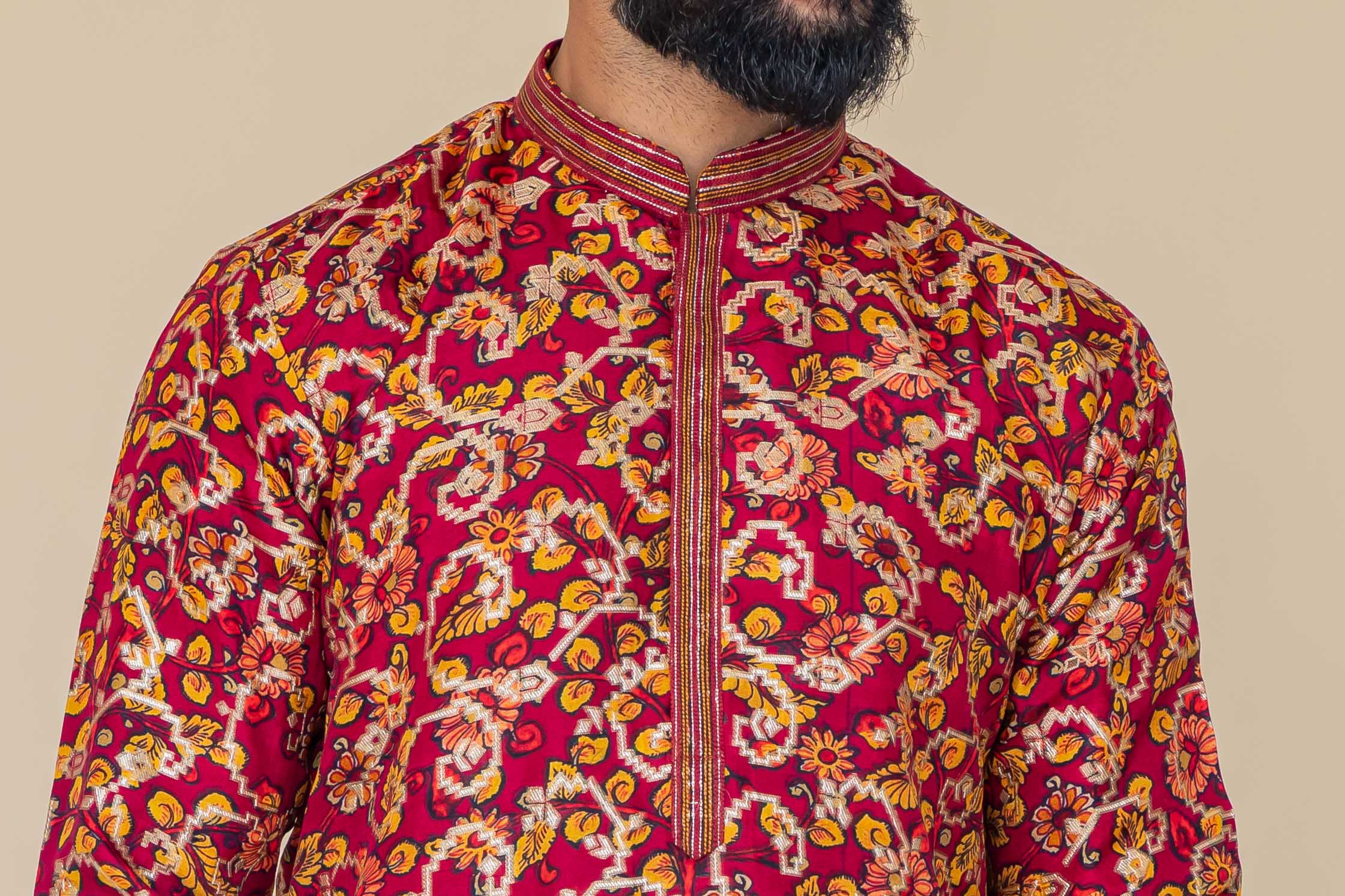 MLS PRINTED KURTA PAJAMA