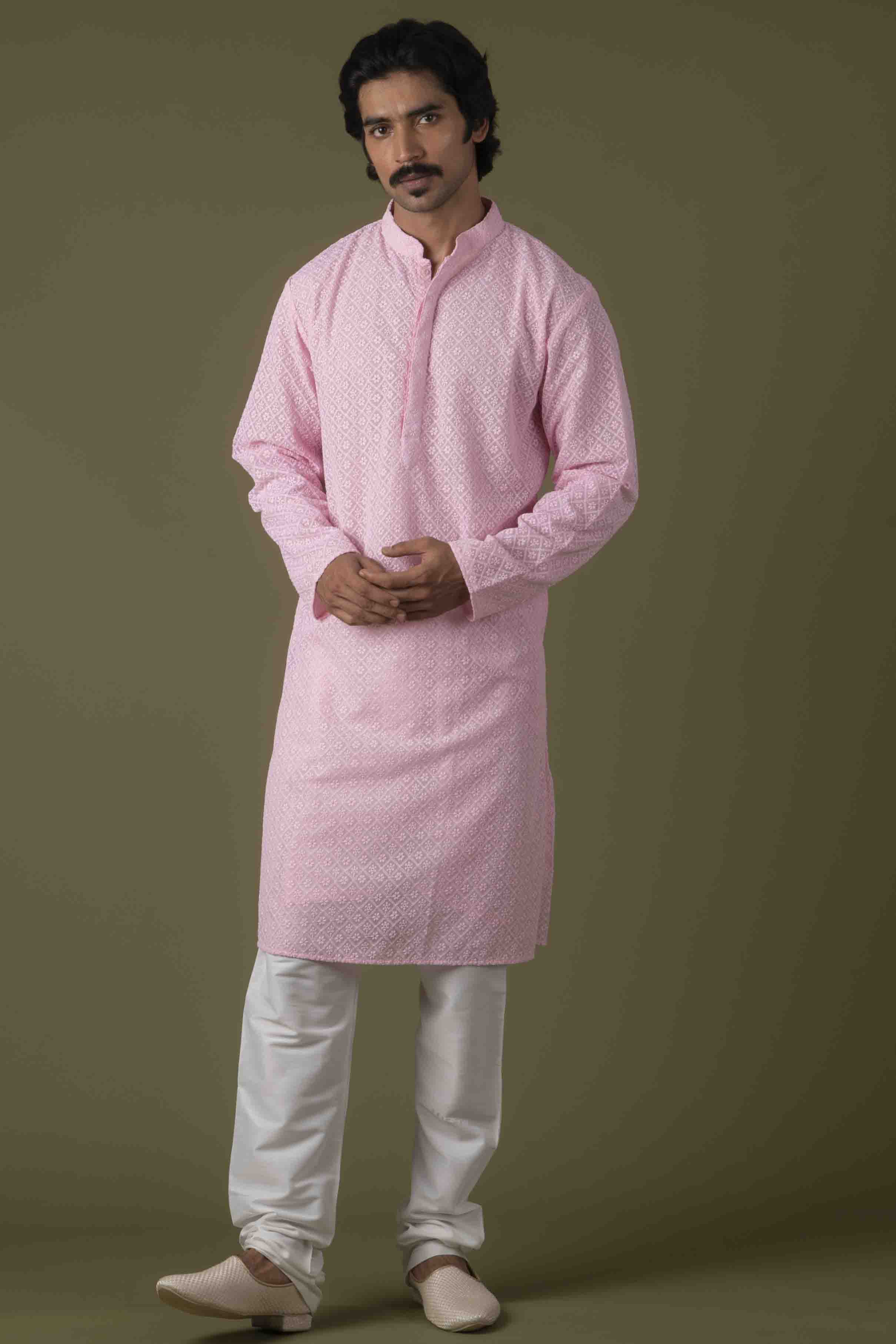 MLS CHIKANKARI KURTA PAJAMA