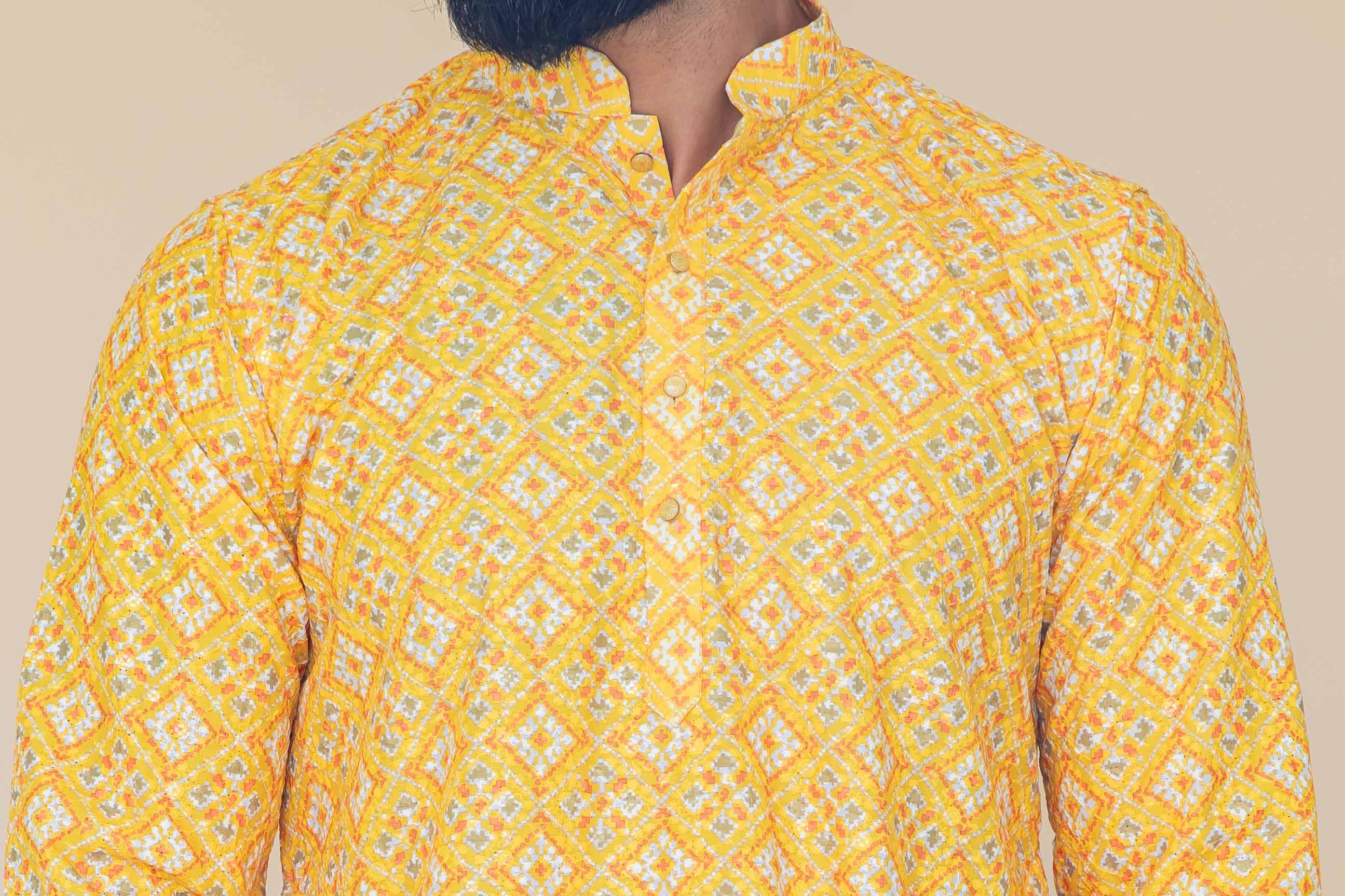 MLS PRINTED KURTA PAJAMA