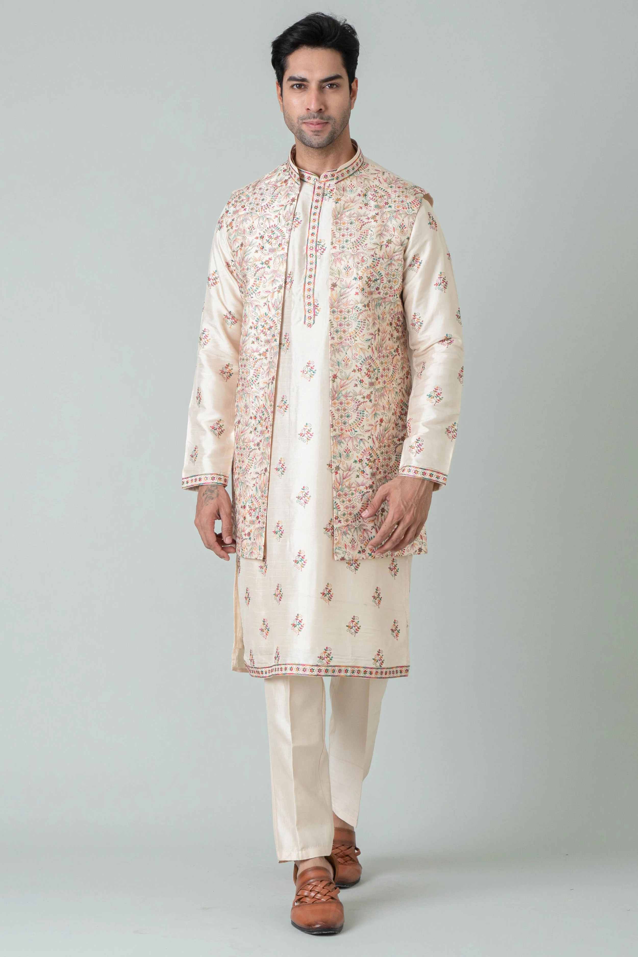 MLS KURTA JAWAHAR SET
