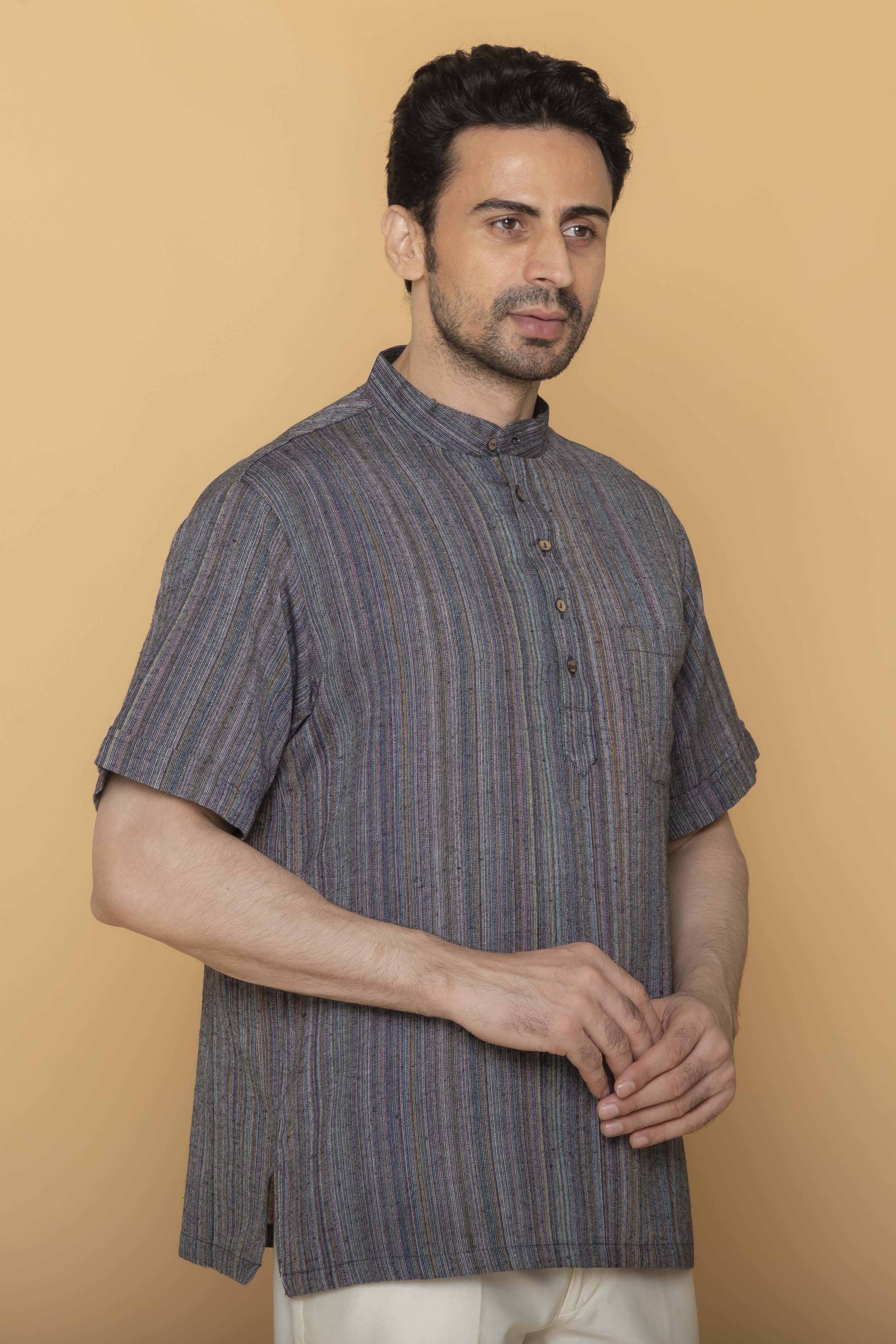 MLS SHORT KURTA HALF SLEEVES