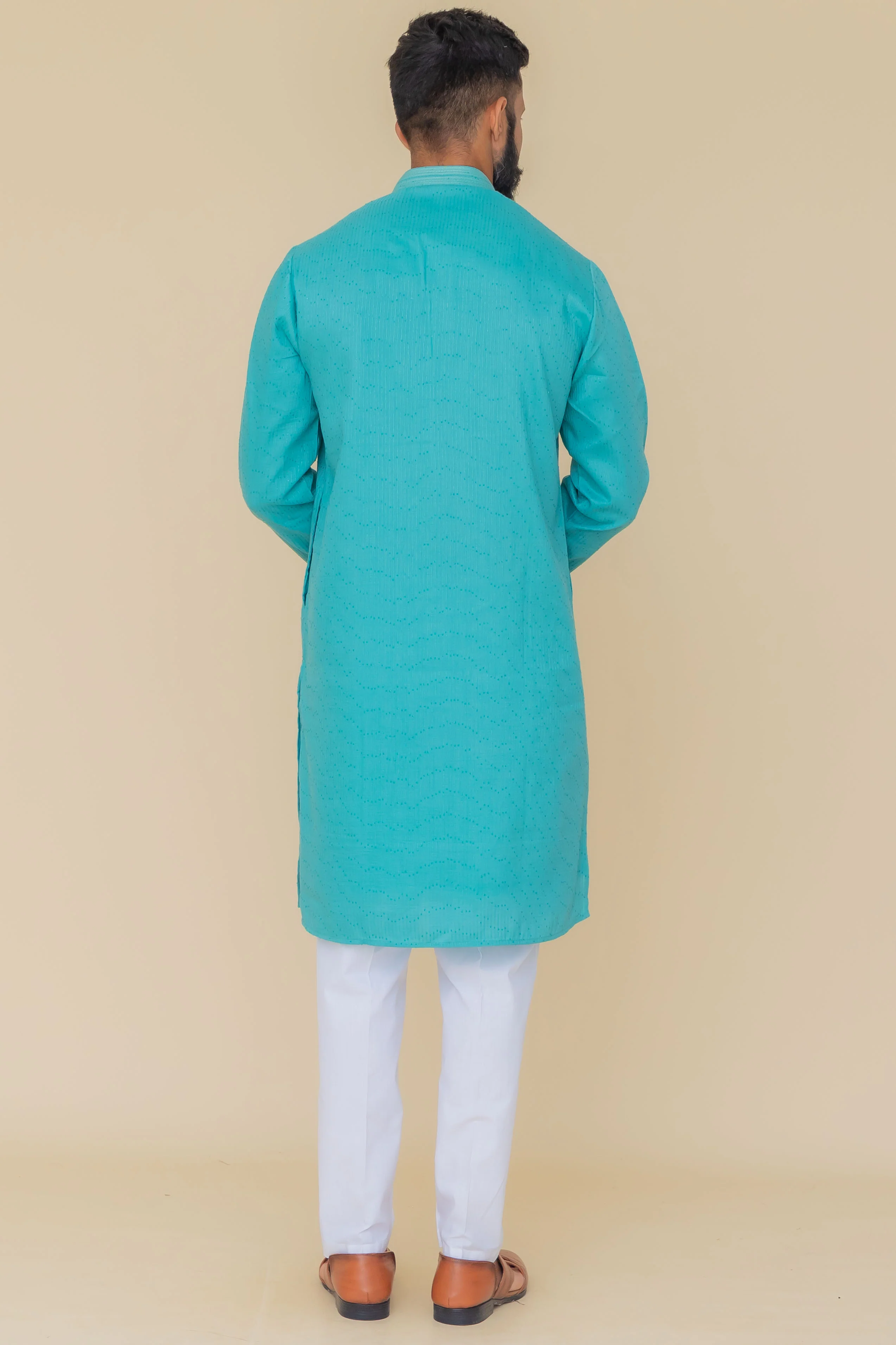 MLS EMBROIDERED KURTA PAJAMA