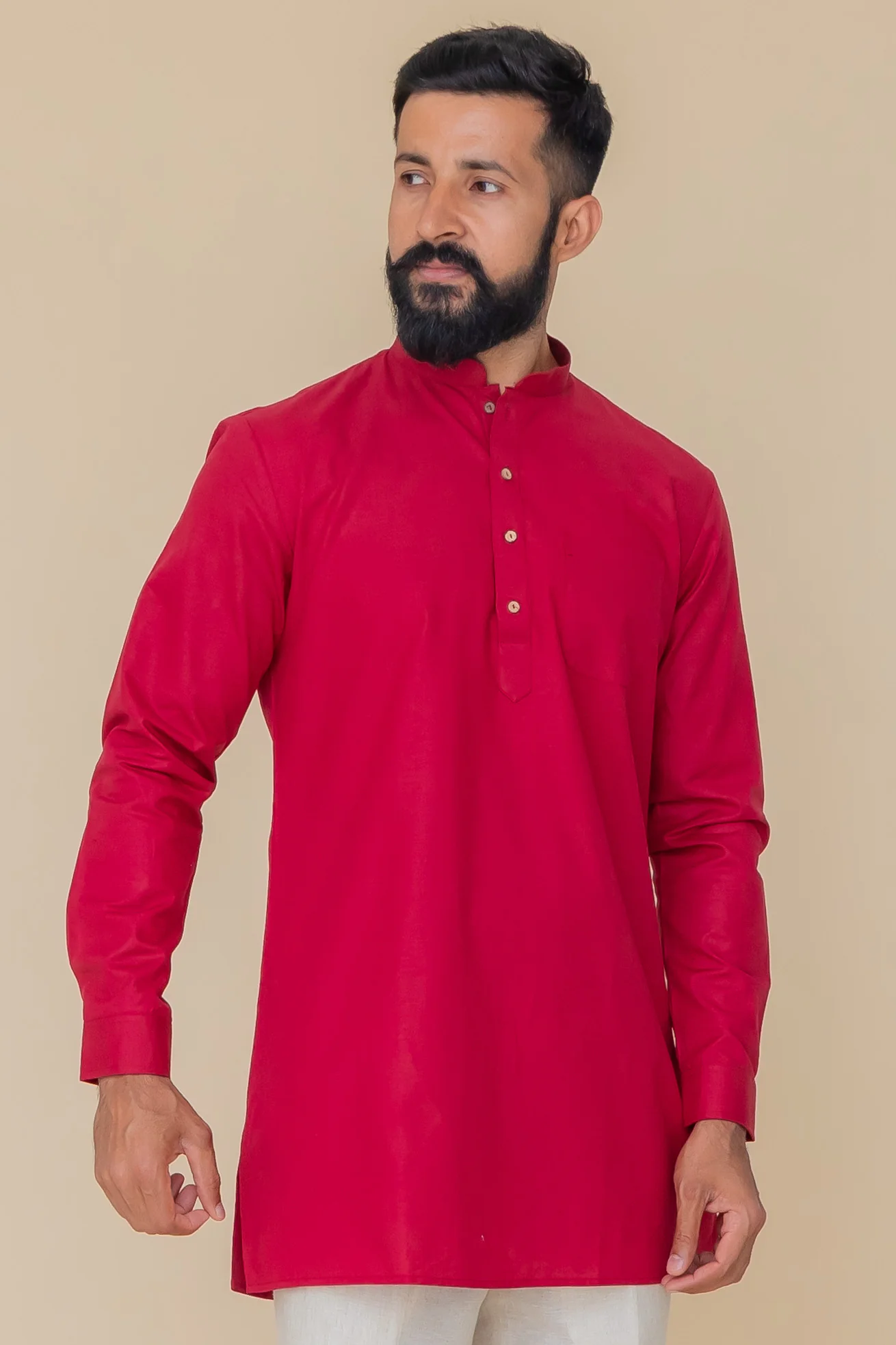 MLS COTTON KURTA ( MID LENGTH)
