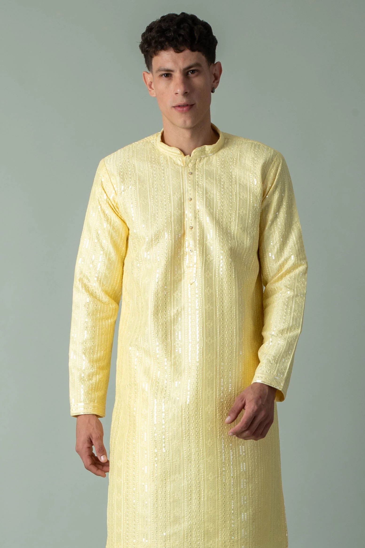 MLS EMBROIDERED KURTA PAJAMA