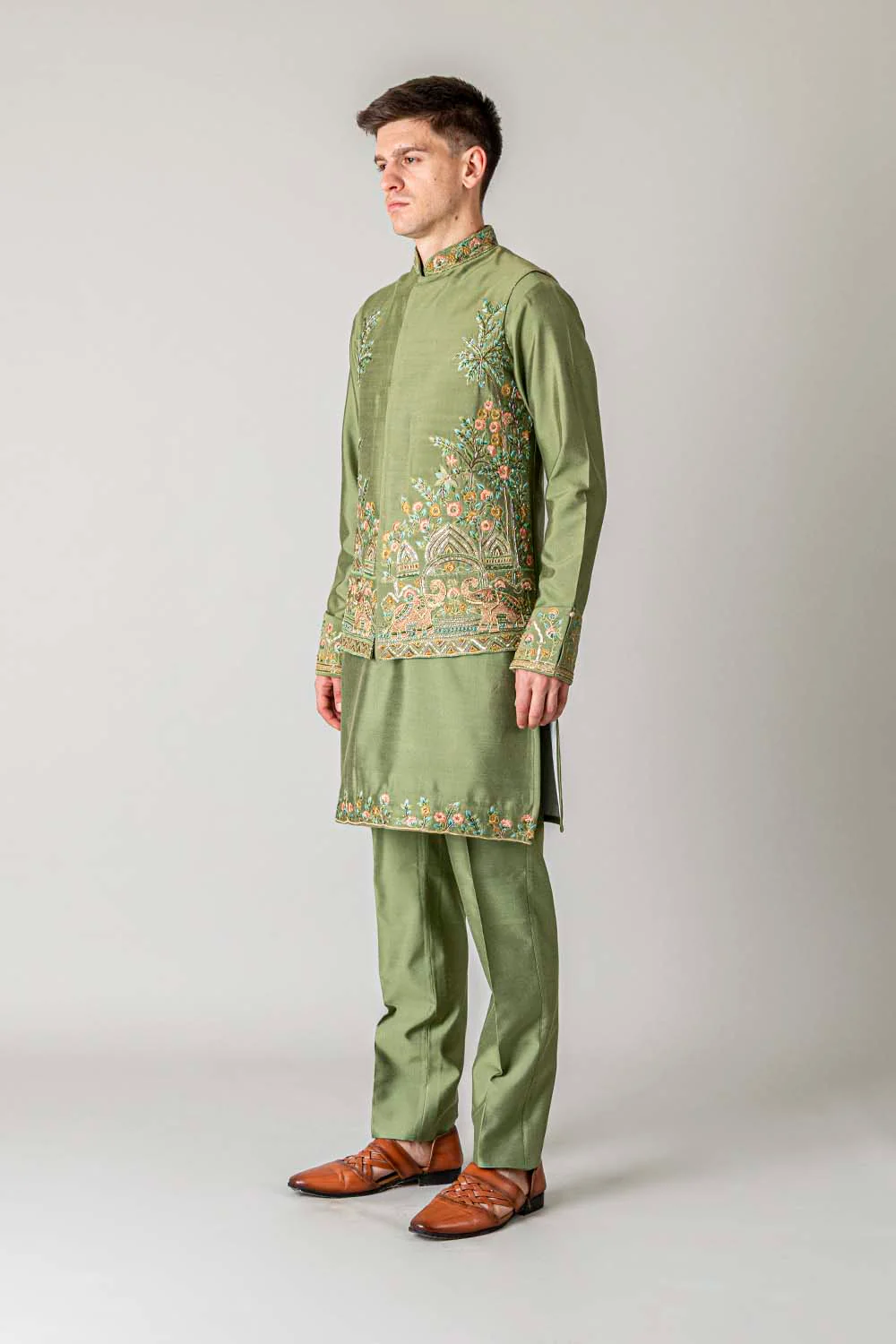 MLS KURTA JAWAHAR SET