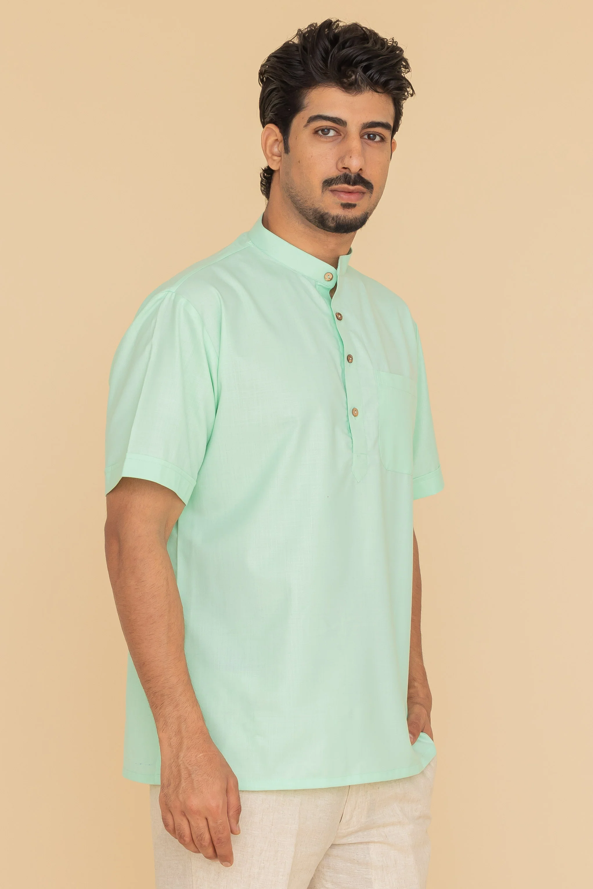 MLS SHORT KURTA HALF SLEEVES