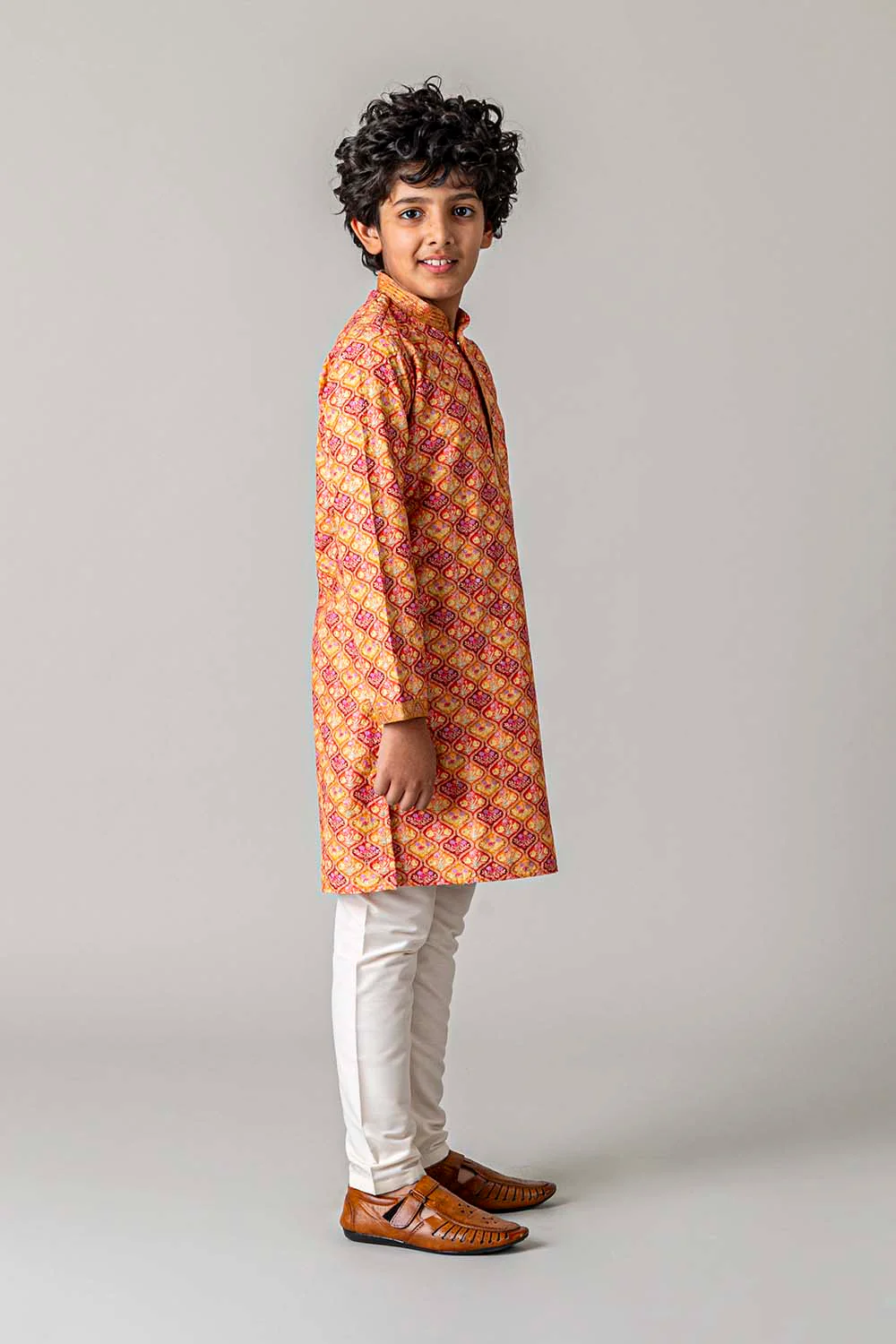 MLS KIDS PRINTED KURTA PAJAMA