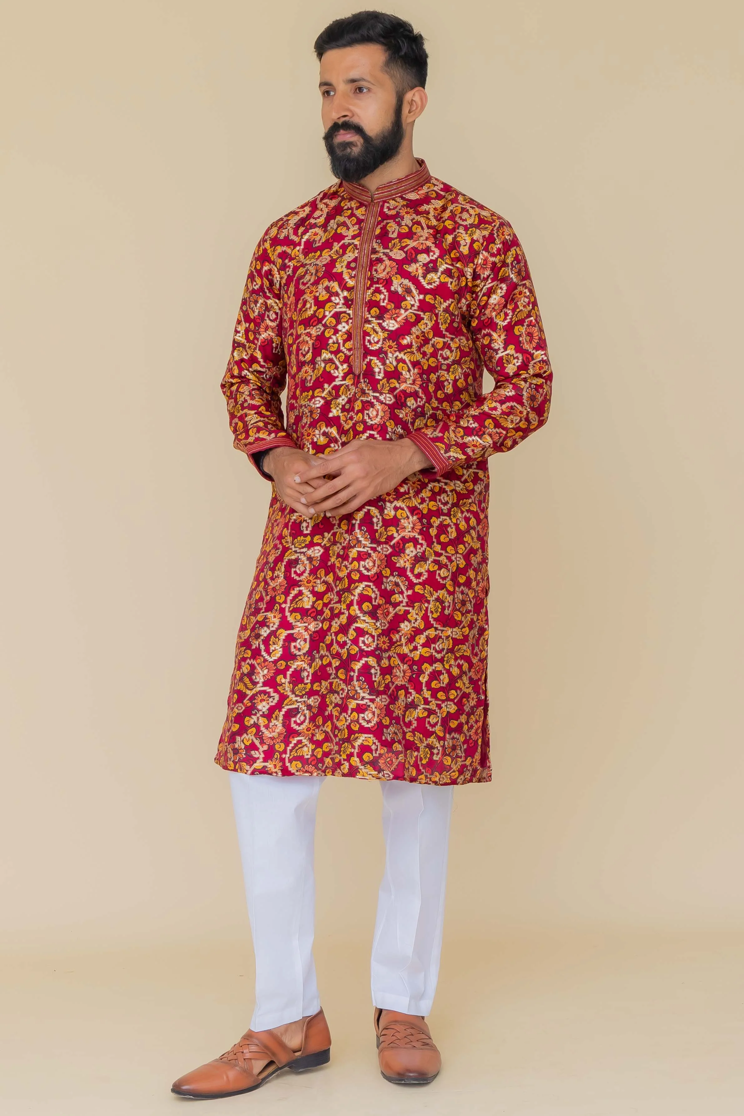 MLS PRINTED KURTA PAJAMA