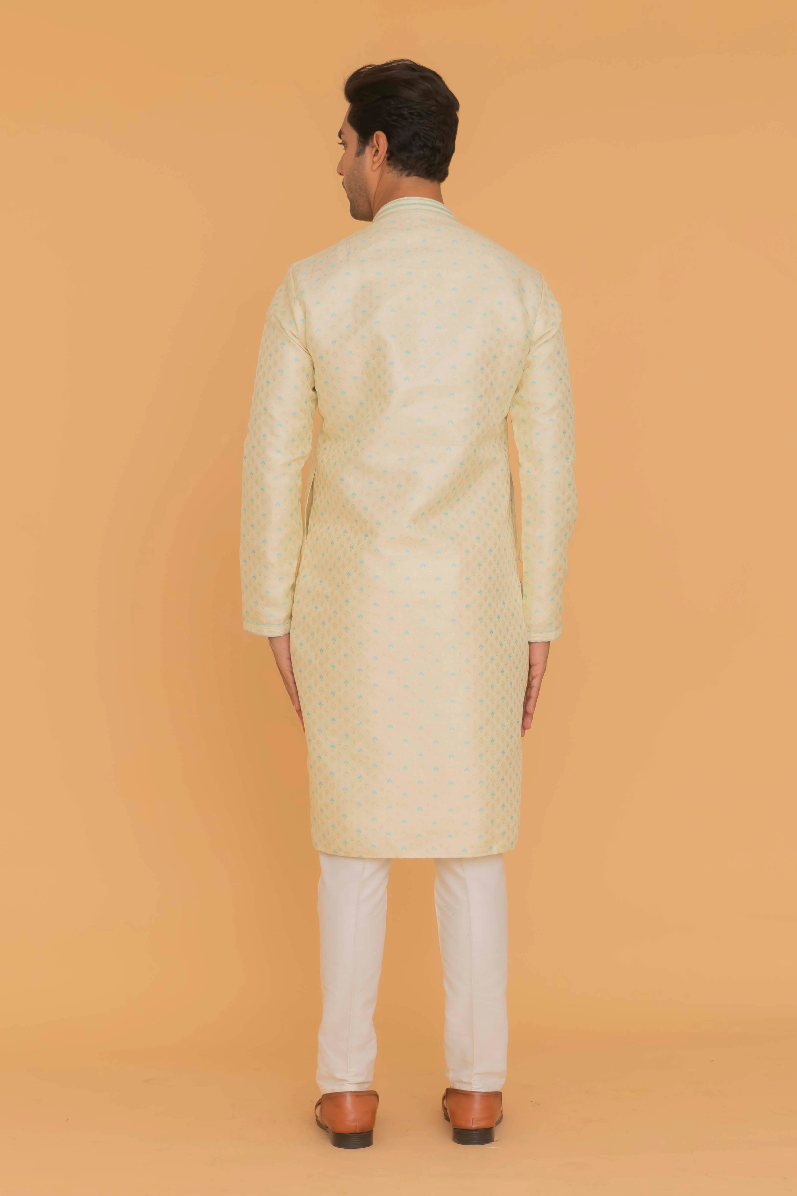 MLS ART SILK KURTA PAJAMA