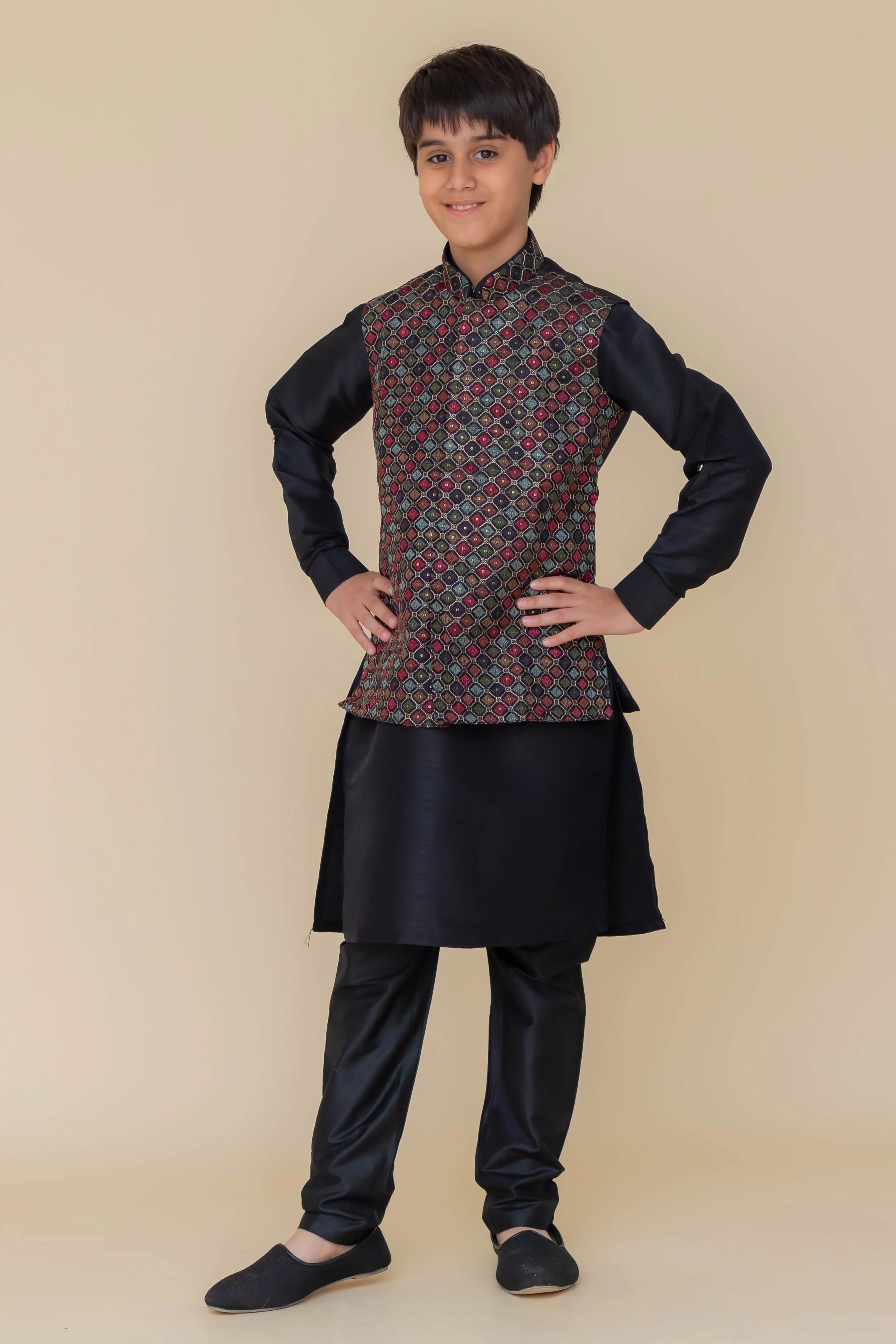 MLS KIDS KURTA JAWAHAR SET