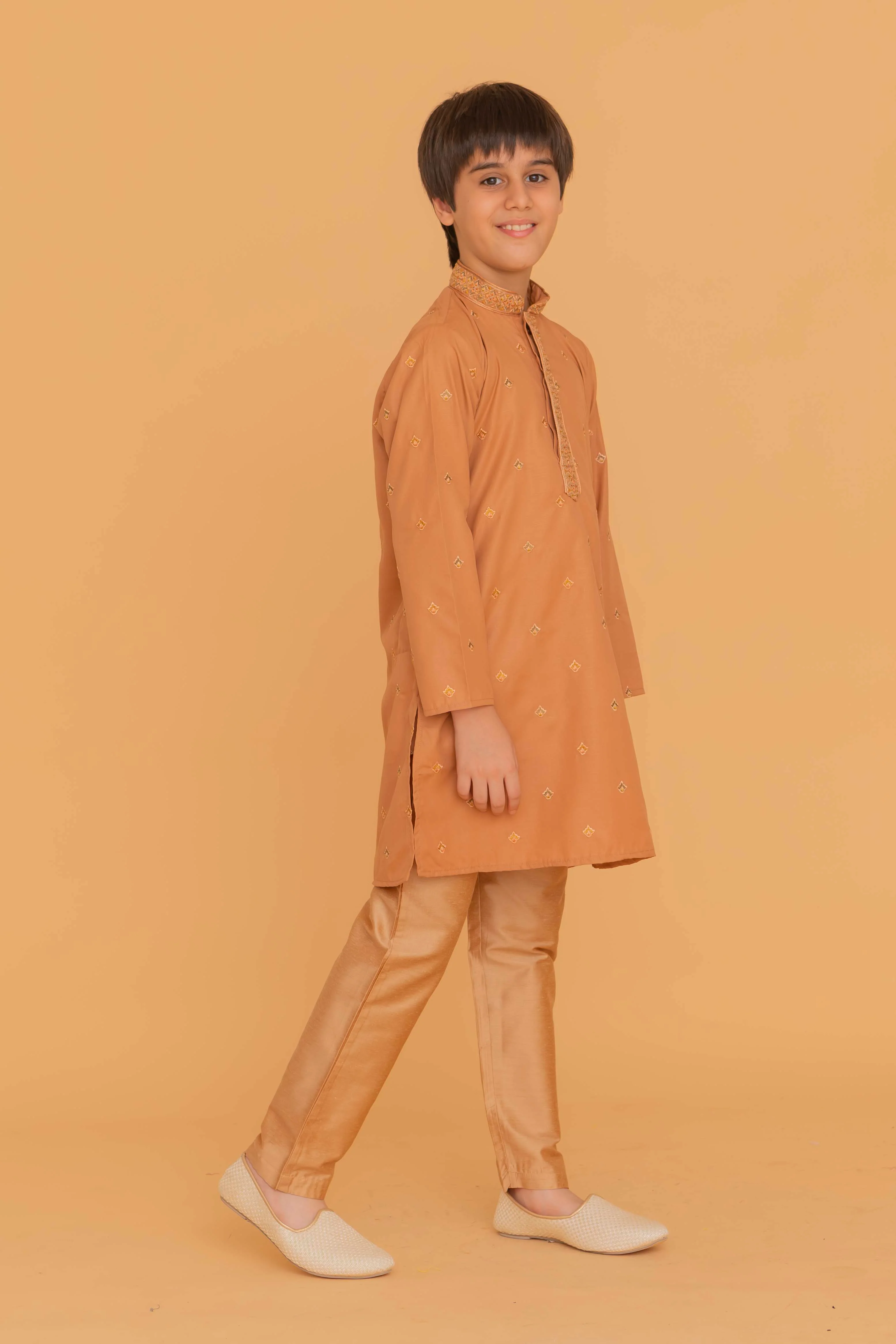 MLS KIDS EMBROIDERED KURTA PAJAMA