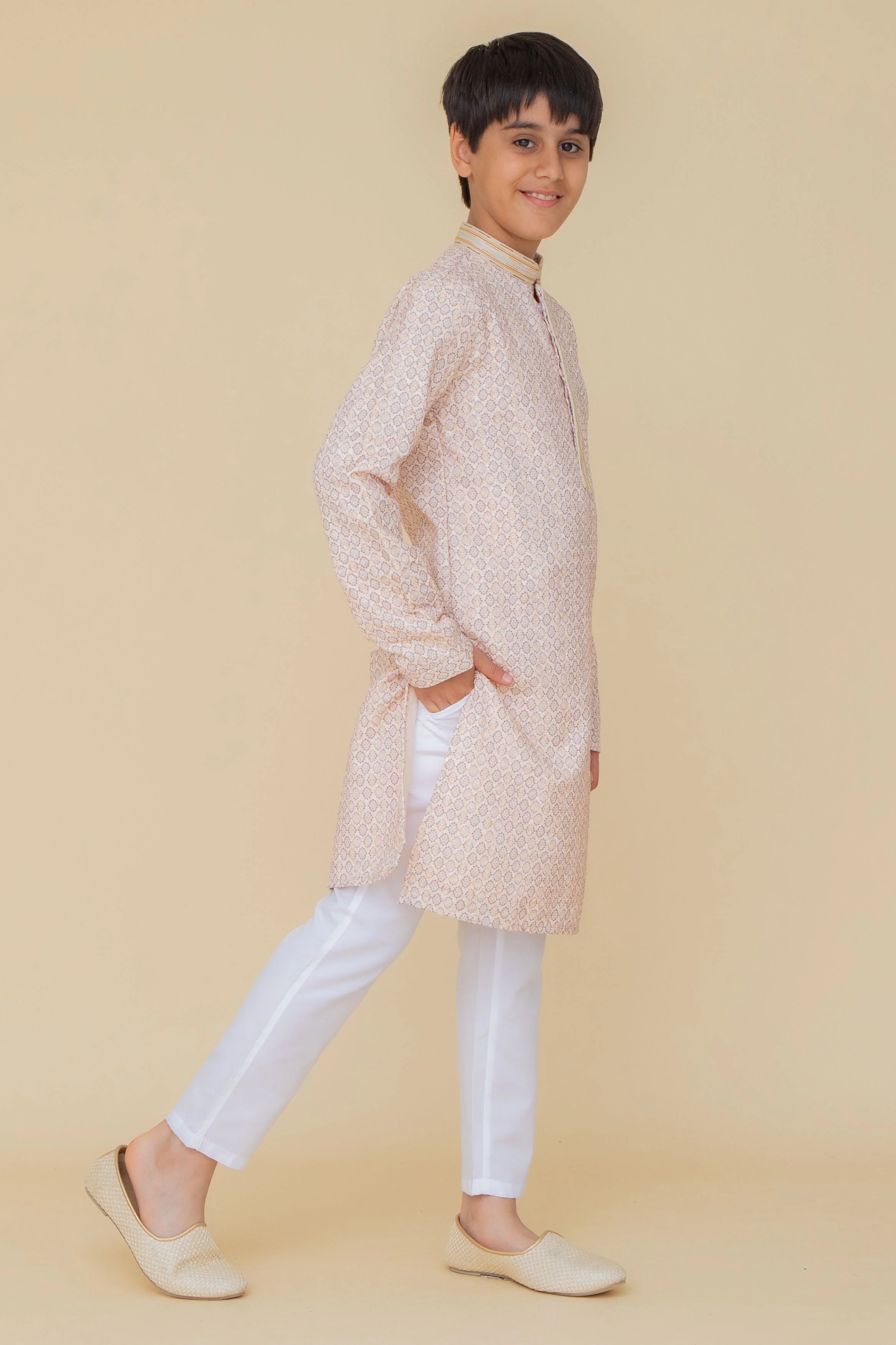 MLS PRINTED KIDS KURTA PAJAMA